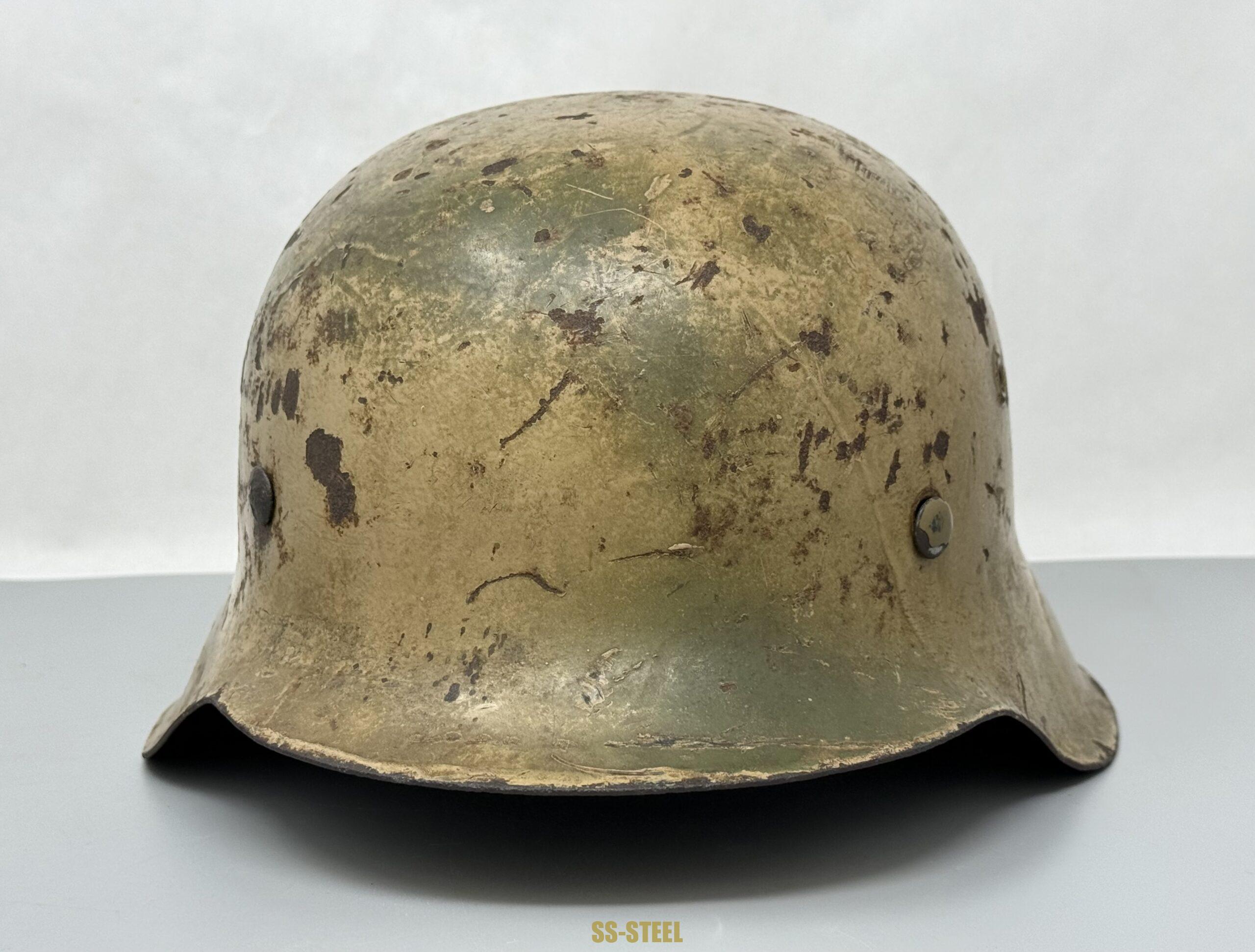 SS Single Decal M42 Camo Helmet - Image 5