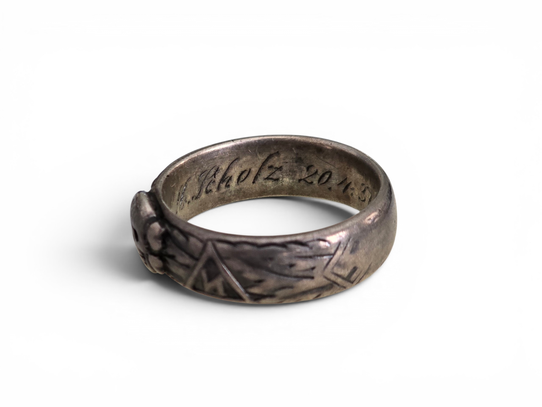 Fine SS Honor Ring, Fully Certified - Image 2