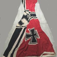 Enormous Kriegsmarine Battle Flag, KM Marked
