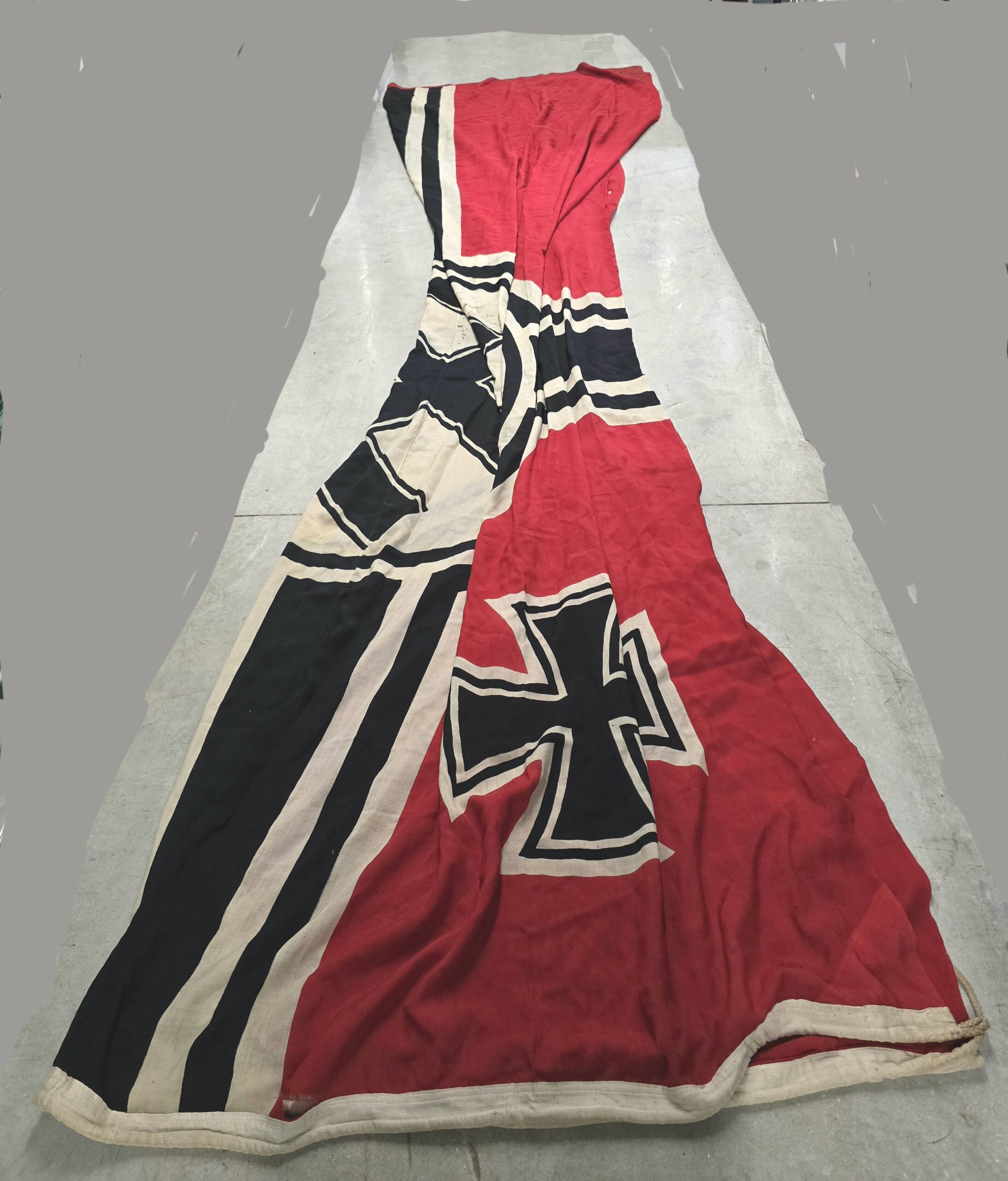 Enormous Kriegsmarine Battle Flag, KM Marked