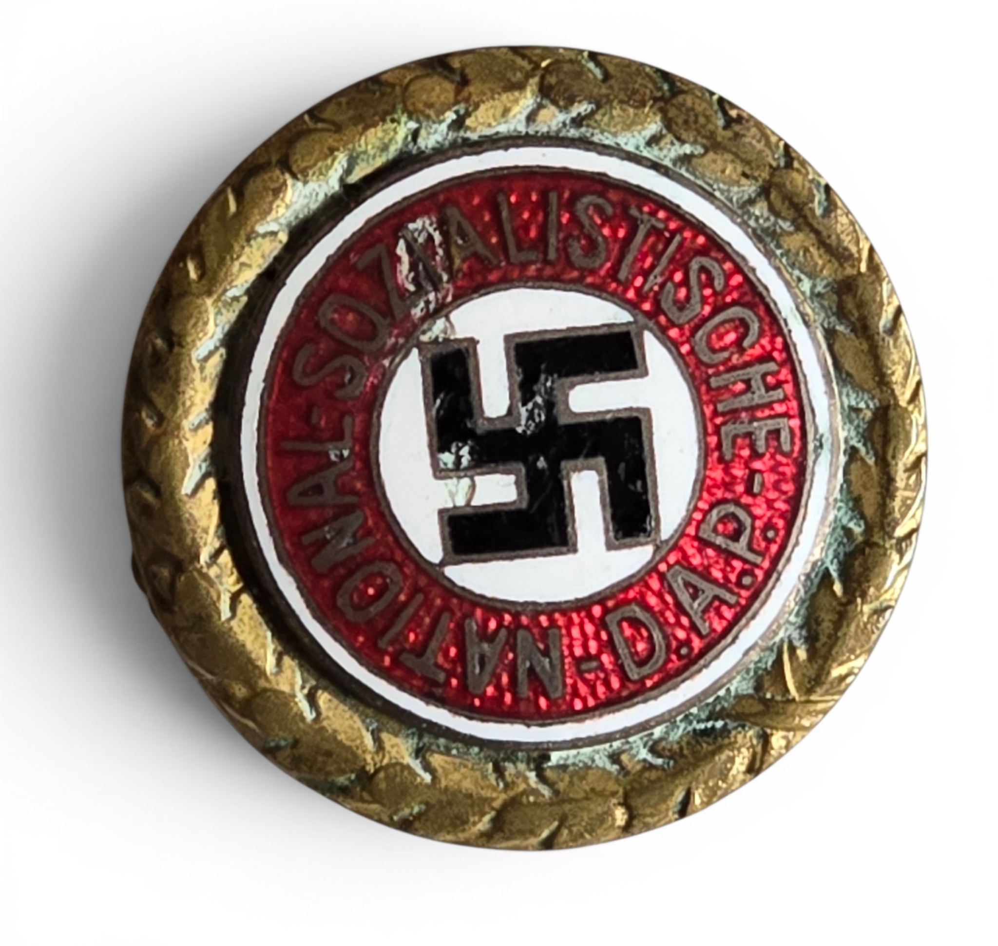 NSDAP Gold Party Badge, 21998 25mm