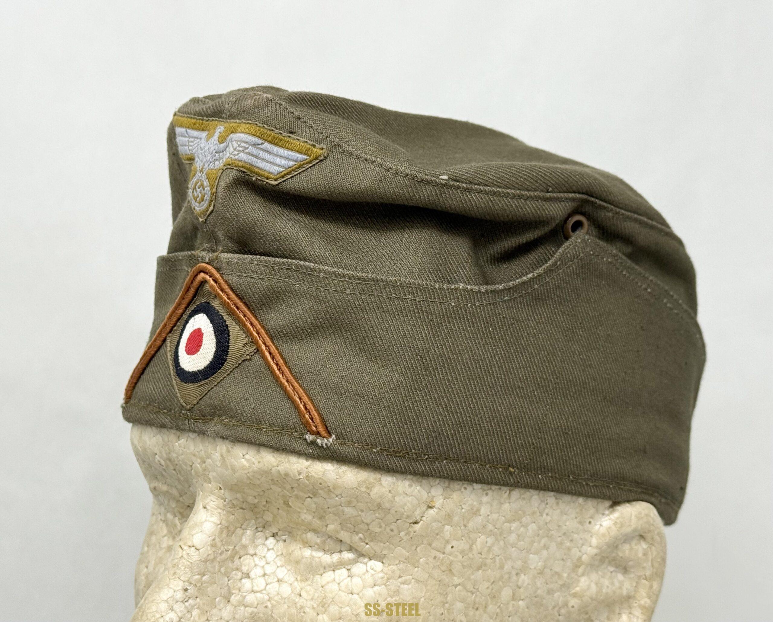 DAK Afrika Korps EM NCO M38 Overseas Cap -UNISSUED - Image 2