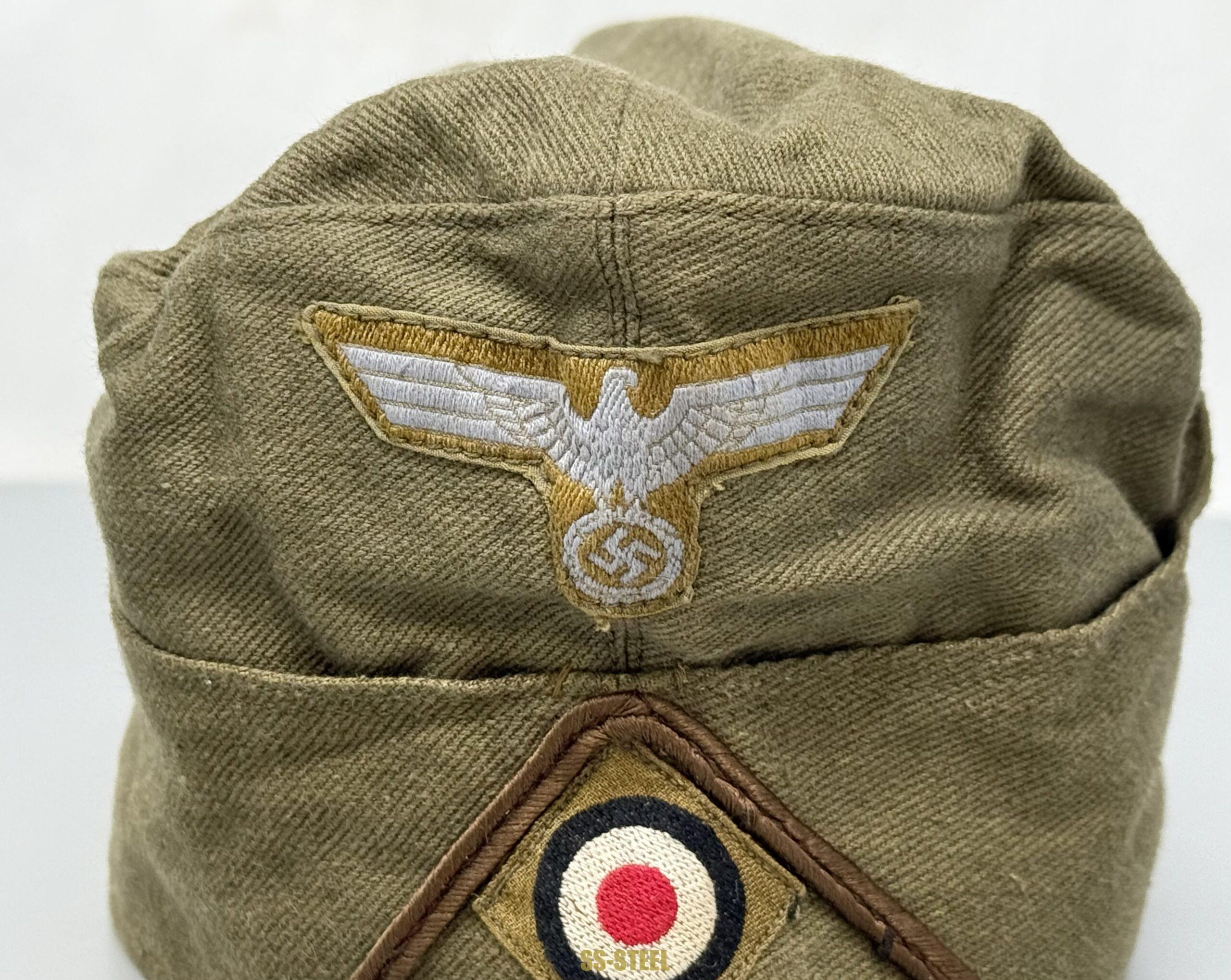 DAK Afrika Korps EM NCO M38 Overseas Cap -UNISSUED - Image 3
