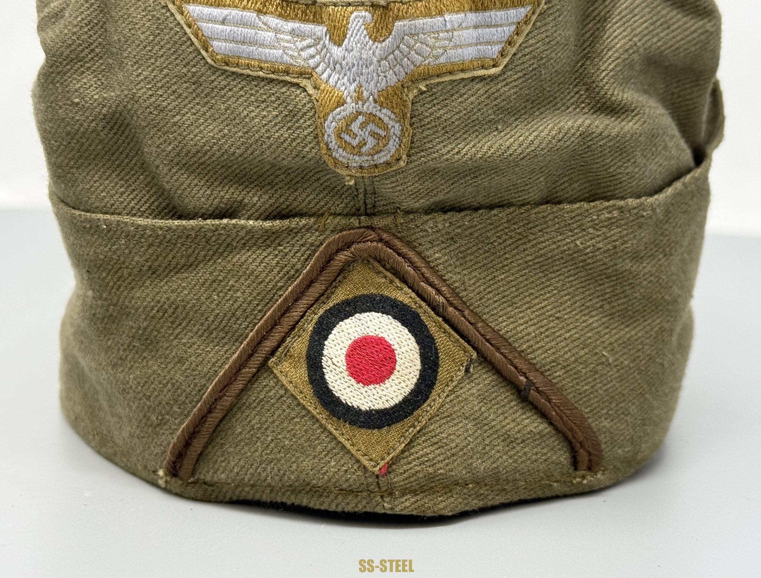 DAK Afrika Korps EM NCO M38 Overseas Cap -UNISSUED - Image 4