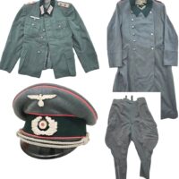 Complete Heer Panzer Officer's Uniform Set, Highly Decorated!