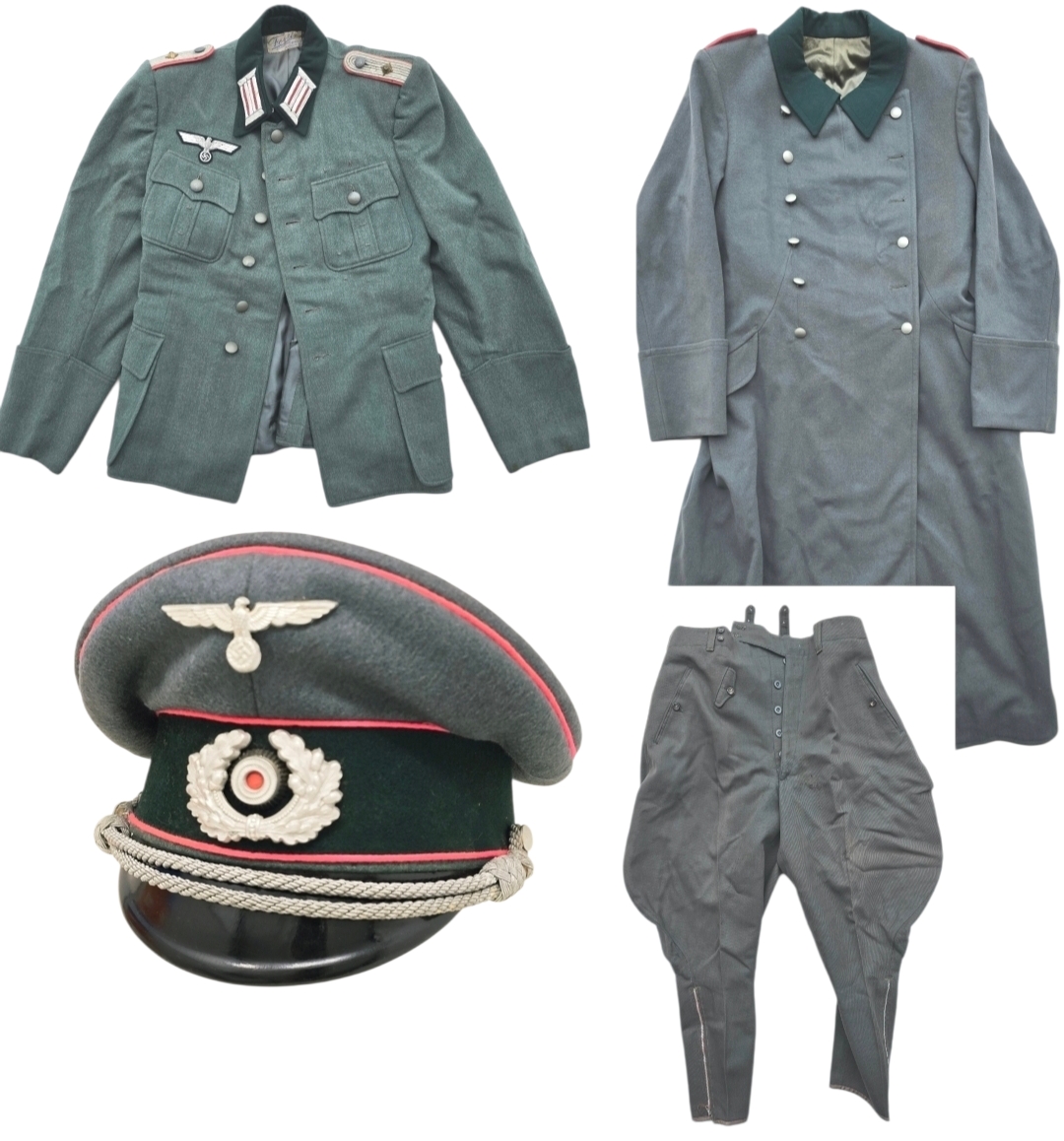 Complete Heer Panzer Officer's Uniform Set, Highly Decorated!