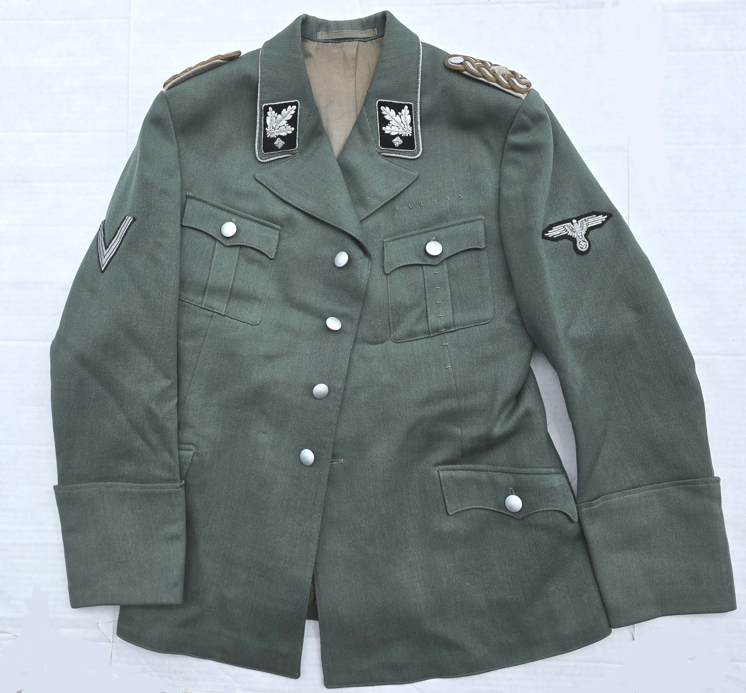 Exquisite SS General's M36 Tunic in Field-Grey - Image 15