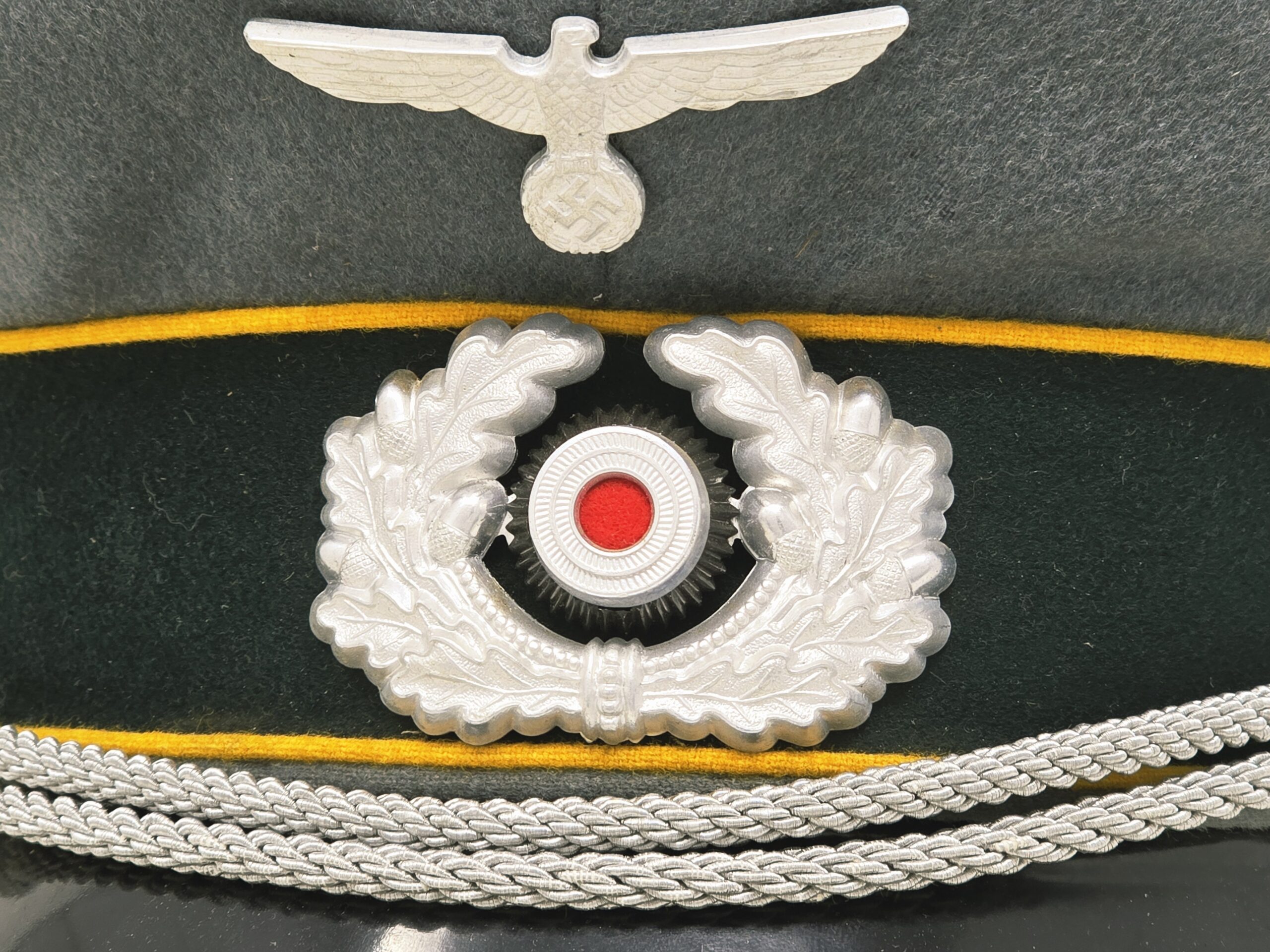 Fine Heer Officer's Visor Cap- Recon Piped - Image 2