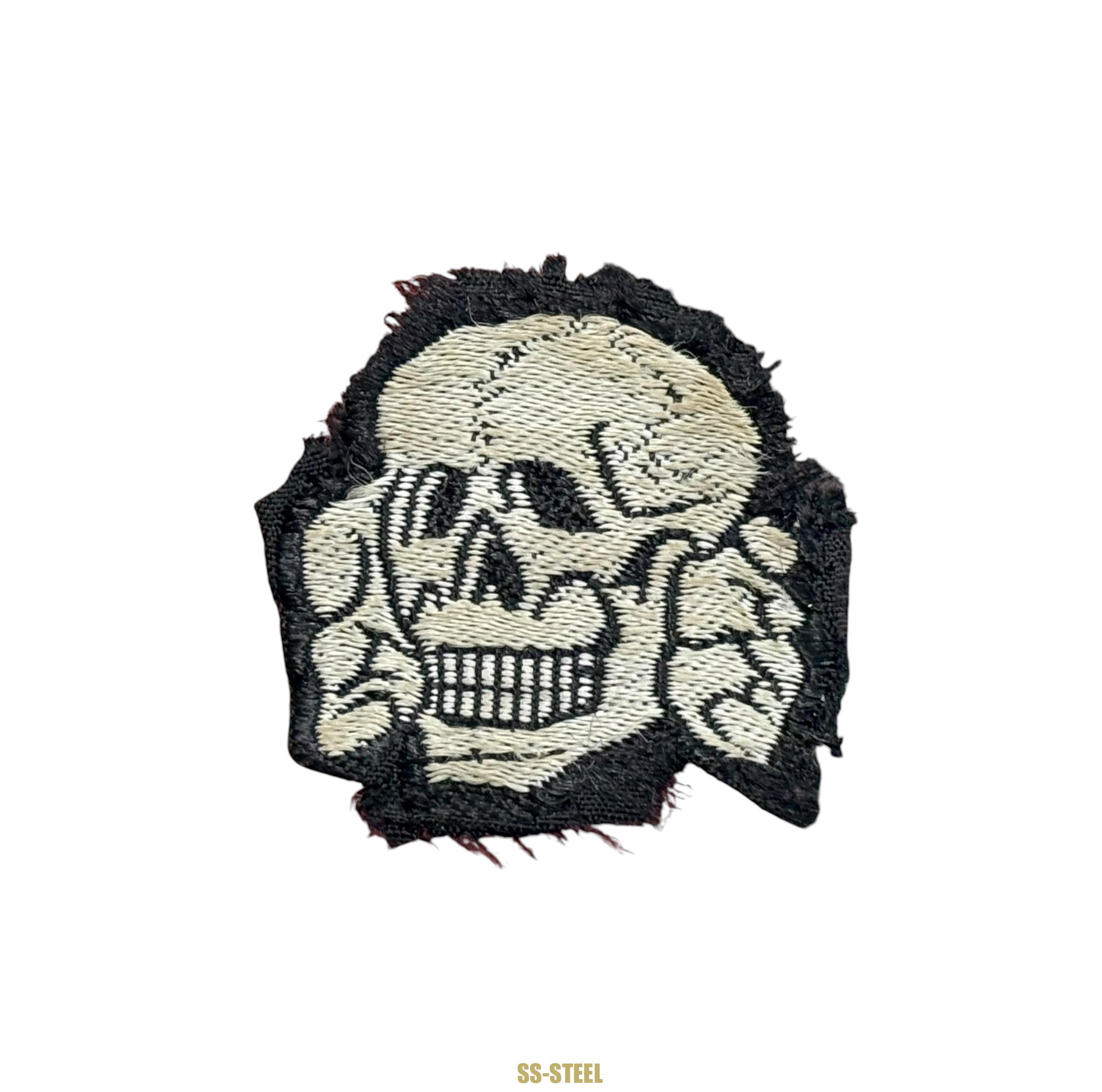 Waffen-SS Bevo Cap Skull, Service Worn - Image 2