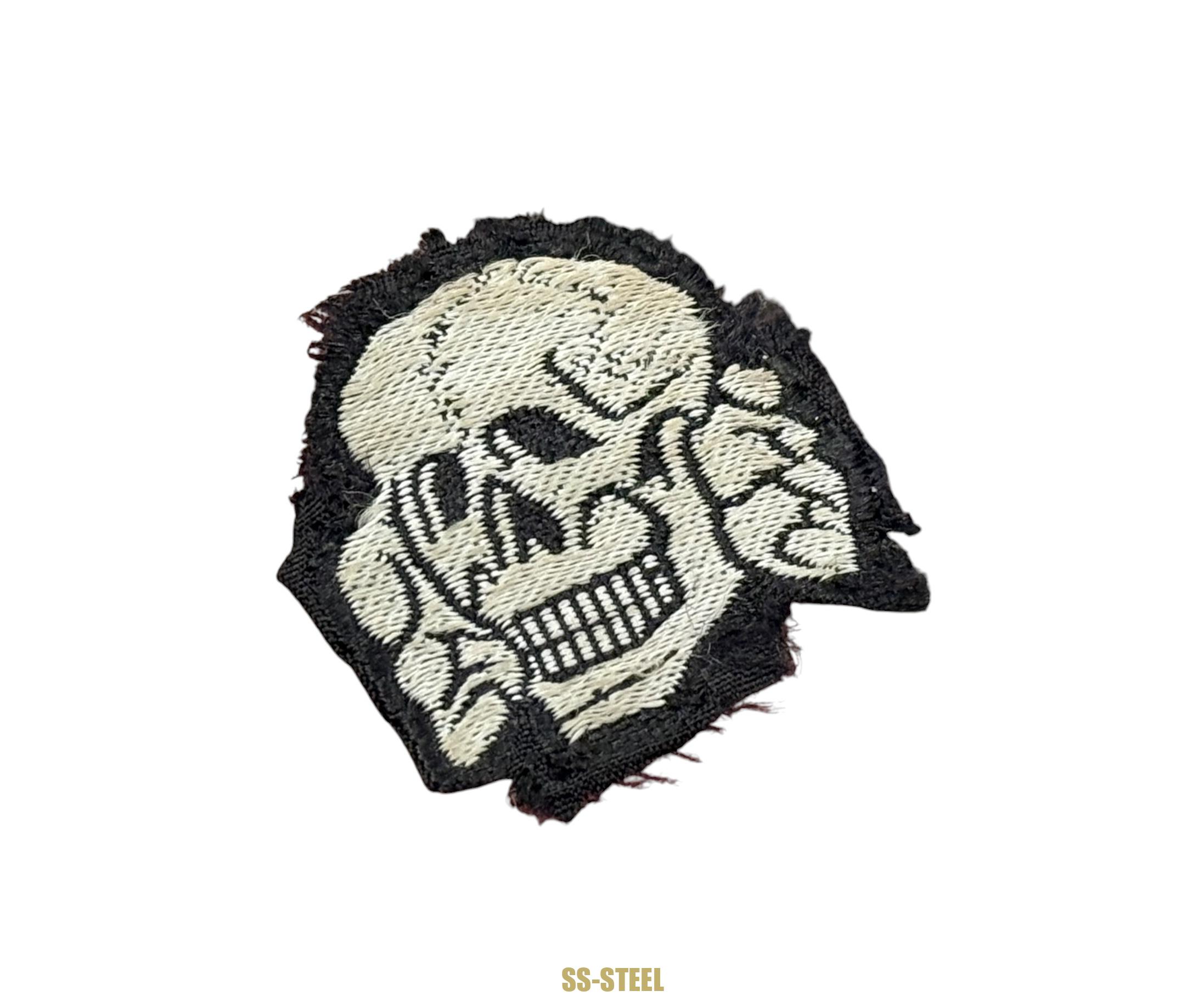 Waffen-SS Bevo Cap Skull, Service Worn - Image 3