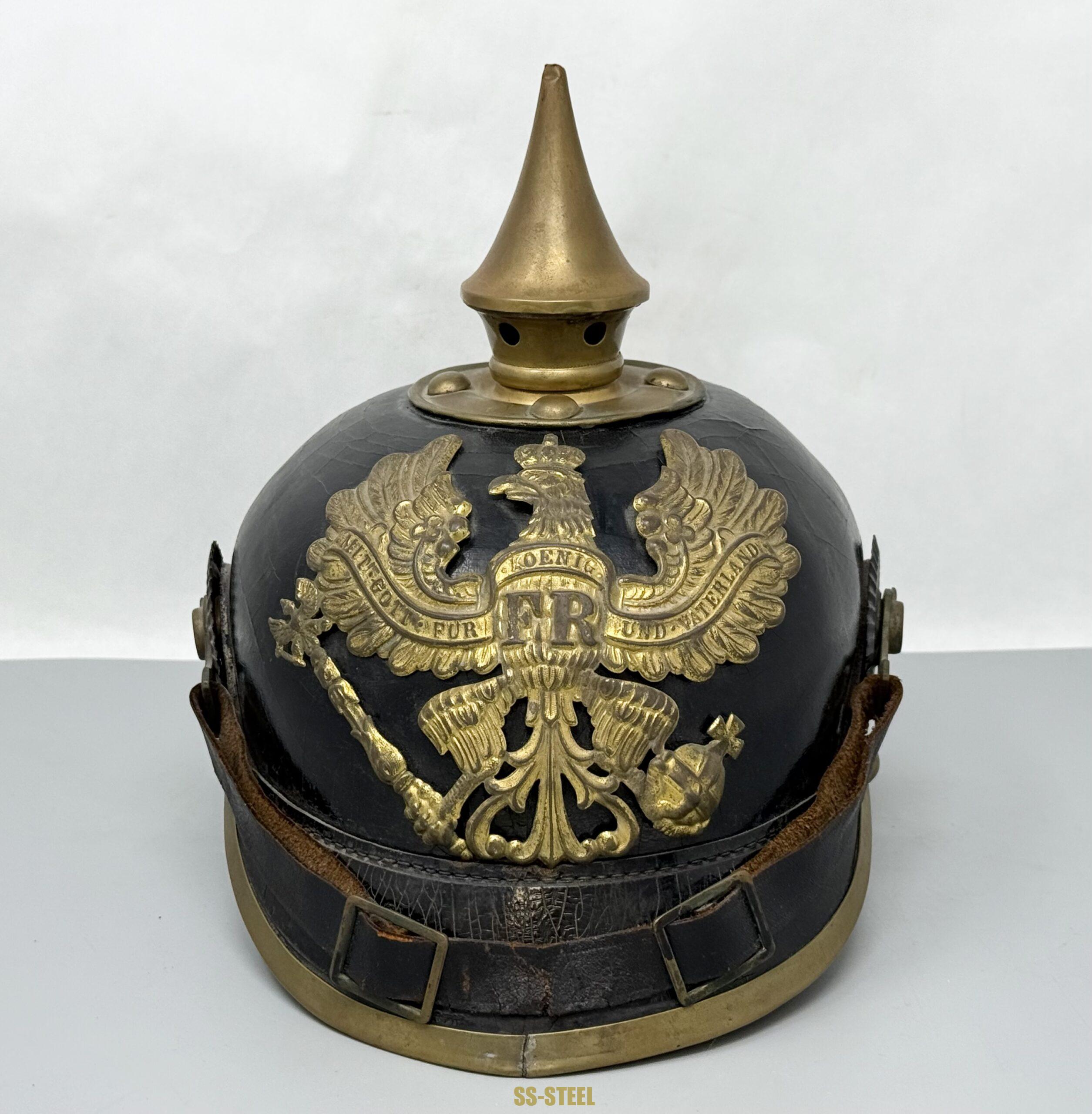 WWI Prussian M1895 Pickelhaube Spiked Helmet - Image 4