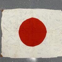 WWII Japanese Flag -US VET SIGNED MARINES