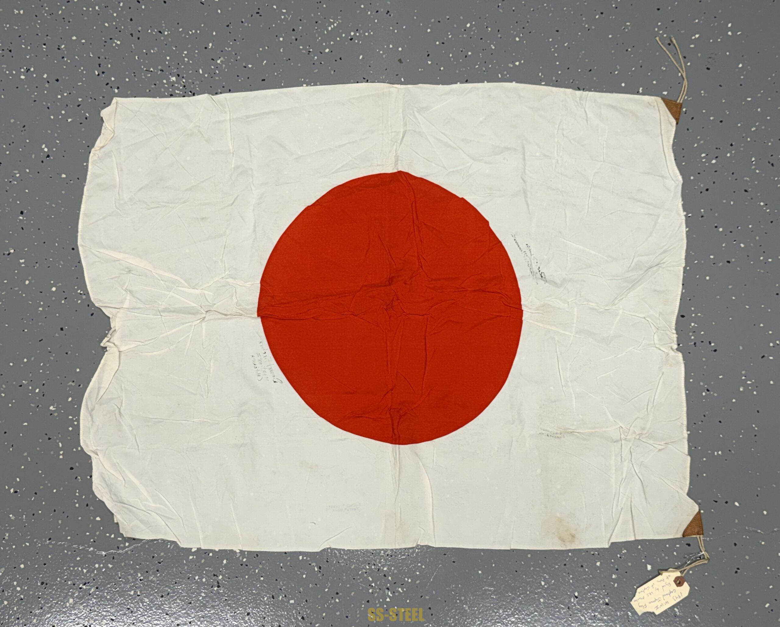 WWII Japanese Flag -US VET SIGNED MARINES - Image 14