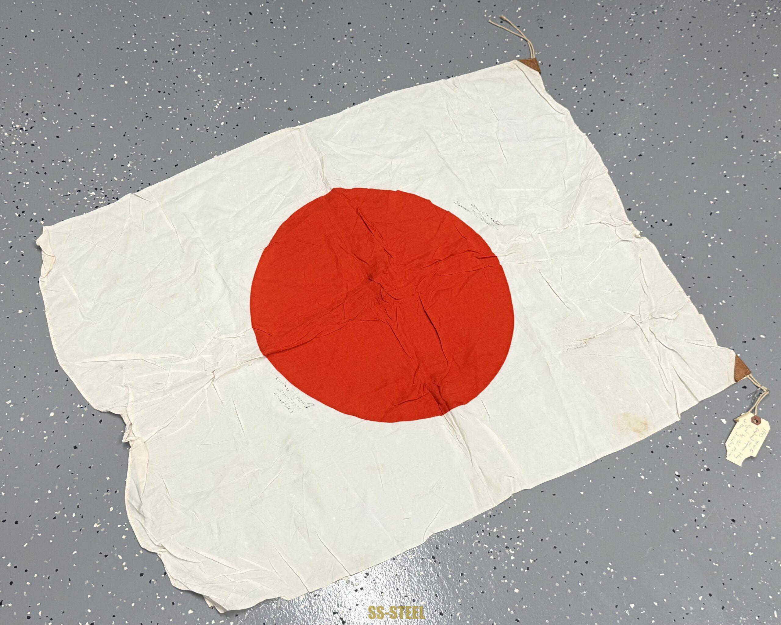 WWII Japanese Flag -US VET SIGNED MARINES - Image 18