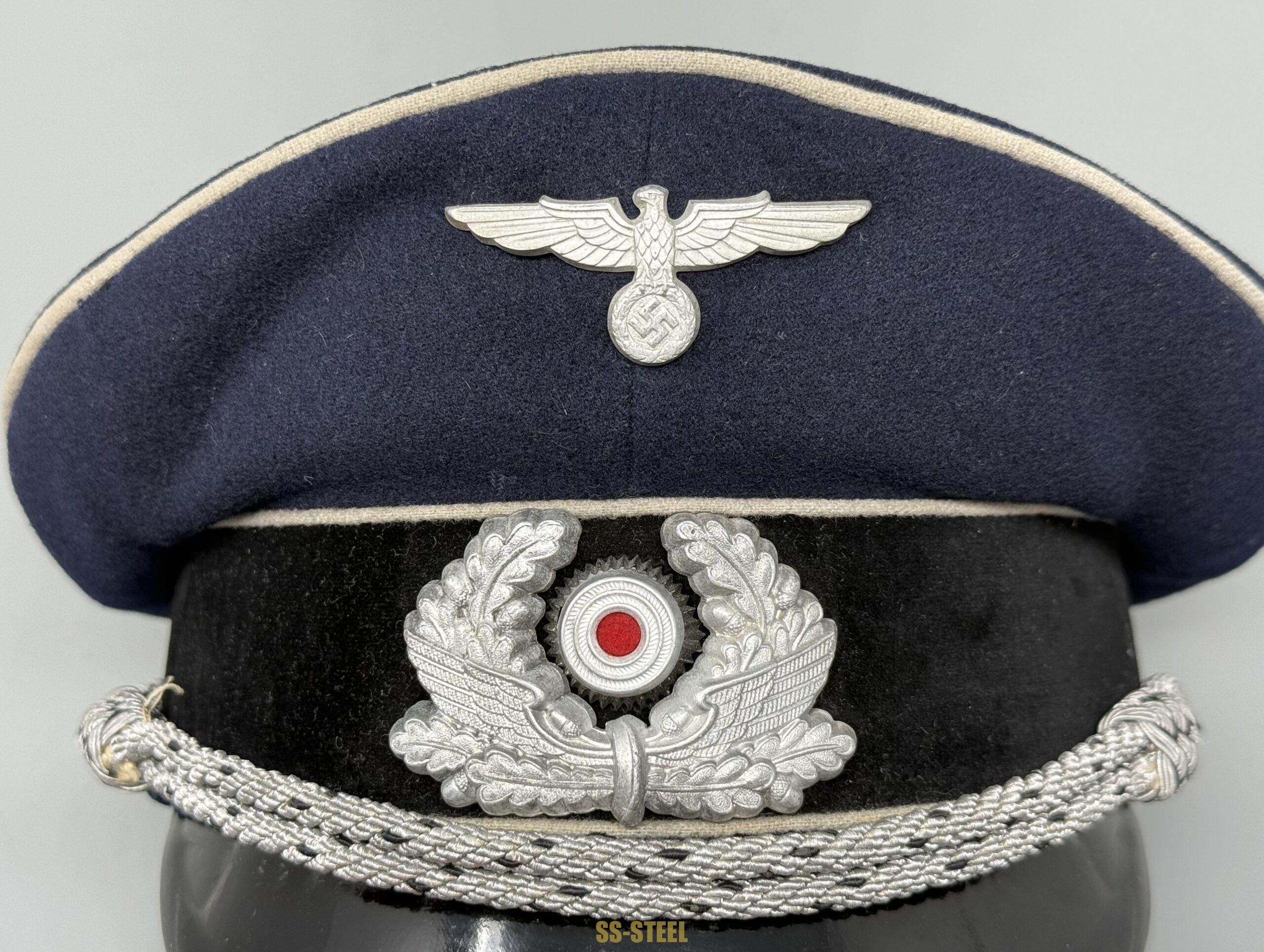 Bahnschutzpolizei Railway Protection Police Officer Visor - Image 17