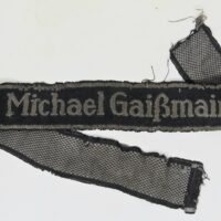 Rare, Cut-Off SS-Gebirgsjäger Regiment 12 “Michael Gaißmair” Cufftitle