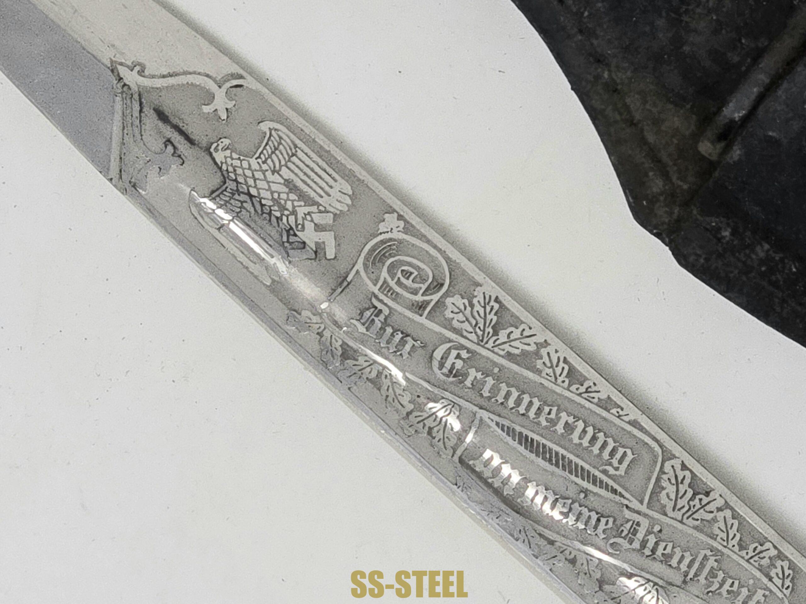 Heer / SS Service Dress Bayonet, Engraved - Image 4