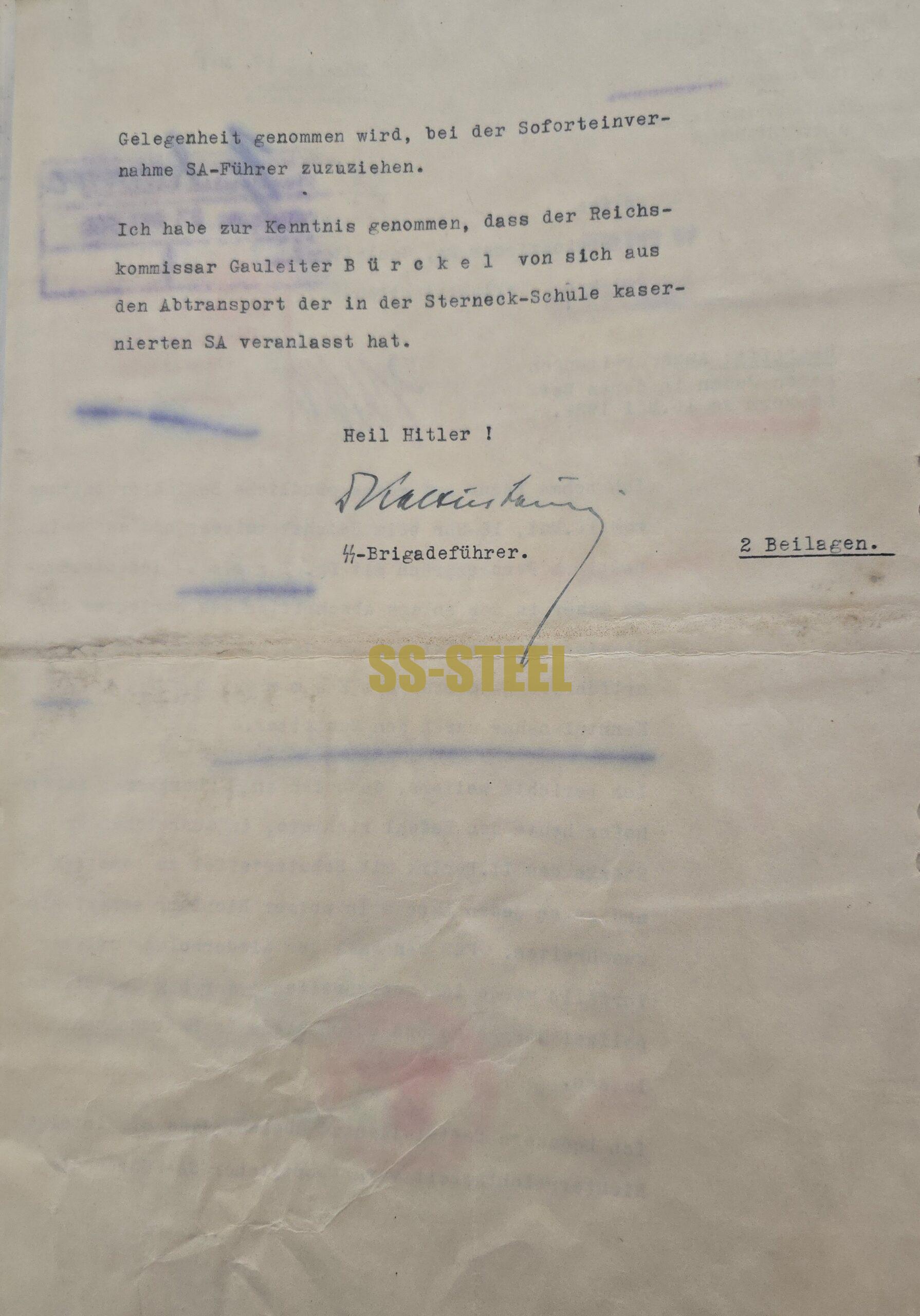 100-Plus Rare and Historic Documents Pertaining to the 1938 Anschluss of Austria - Image 7