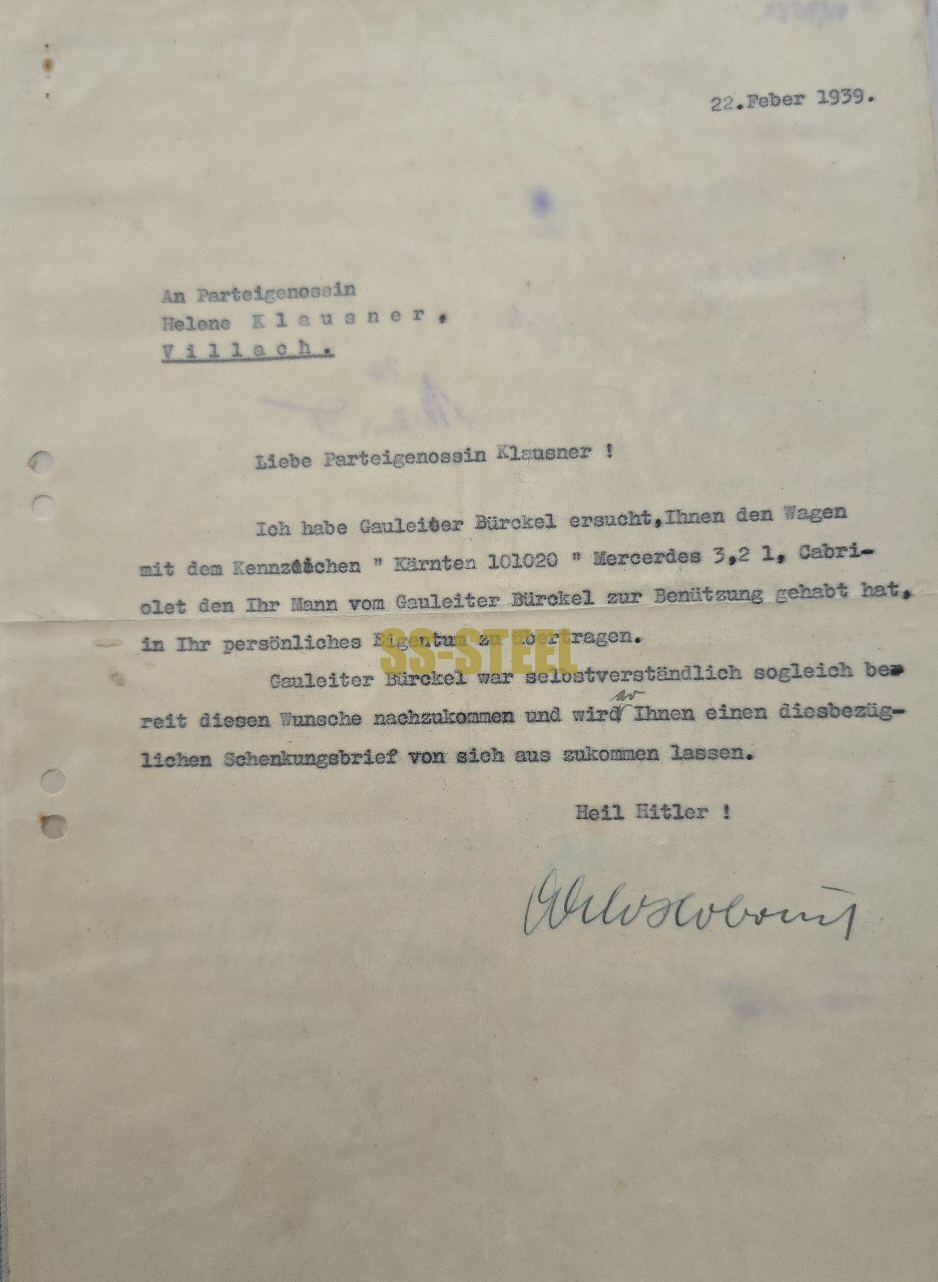 100-Plus Rare and Historic Documents Pertaining to the 1938 Anschluss of Austria - Image 5