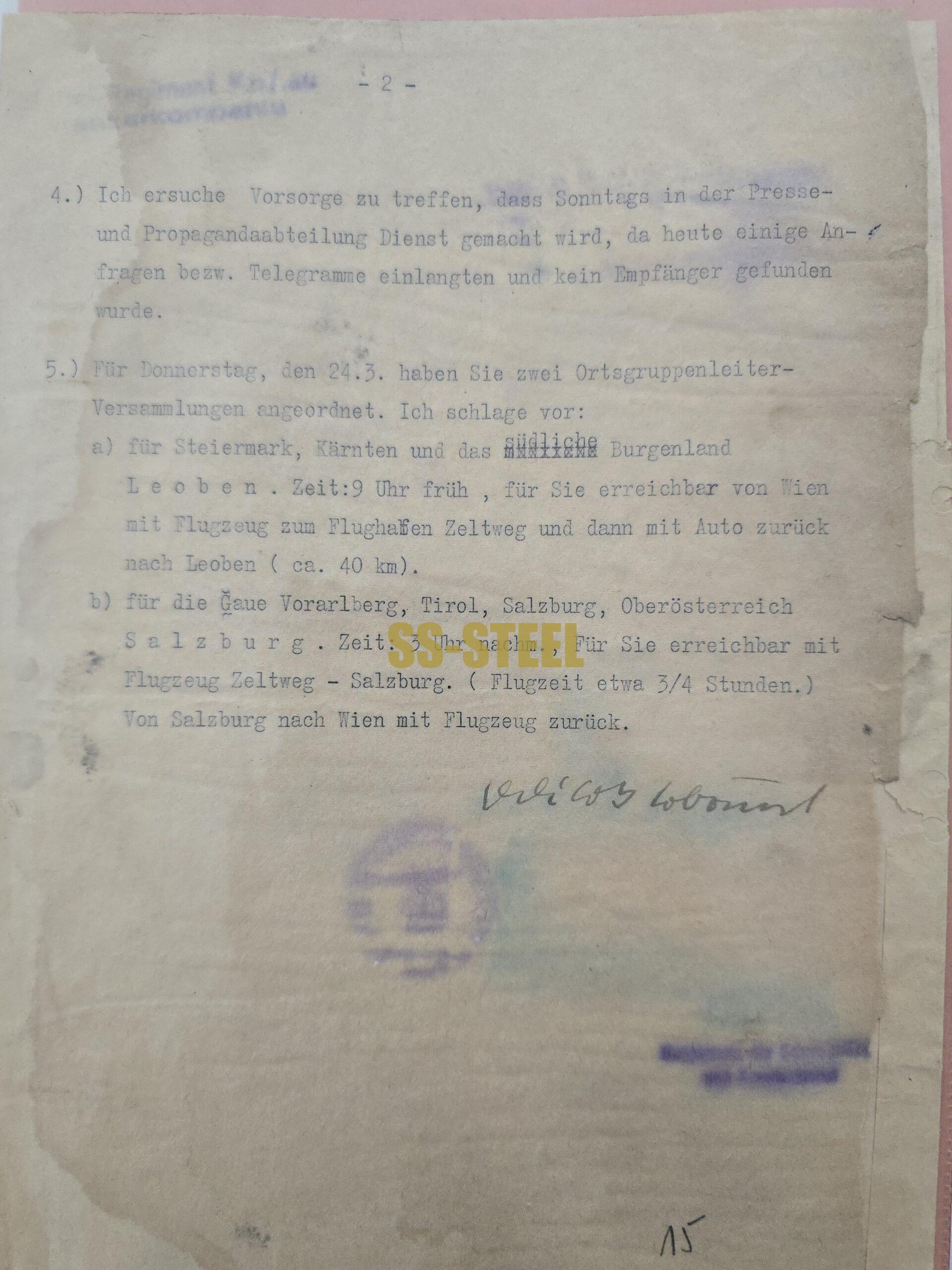 100-Plus Rare and Historic Documents Pertaining to the 1938 Anschluss of Austria - Image 4