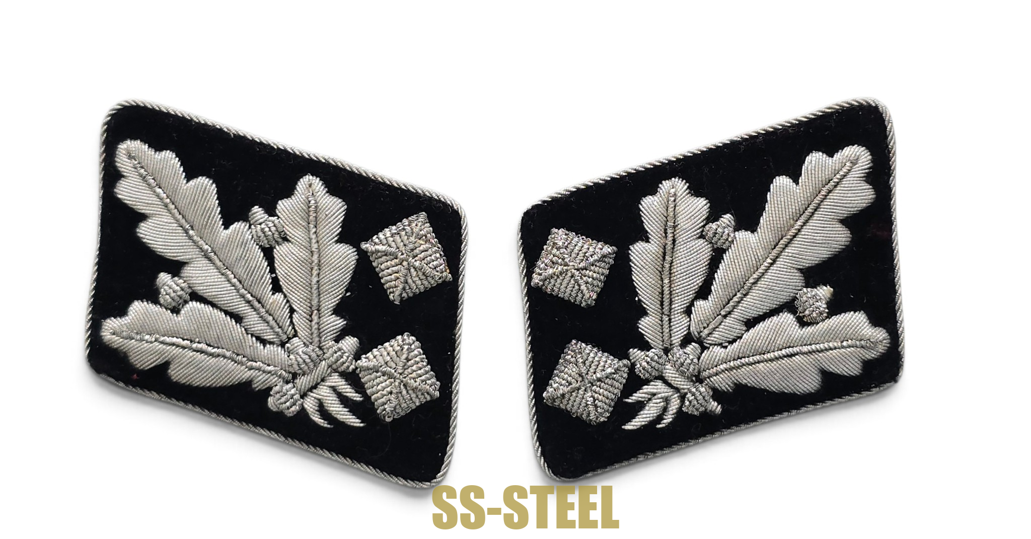 Beautiful Matched Set of SS-Obergruppenführer Collar Tabs