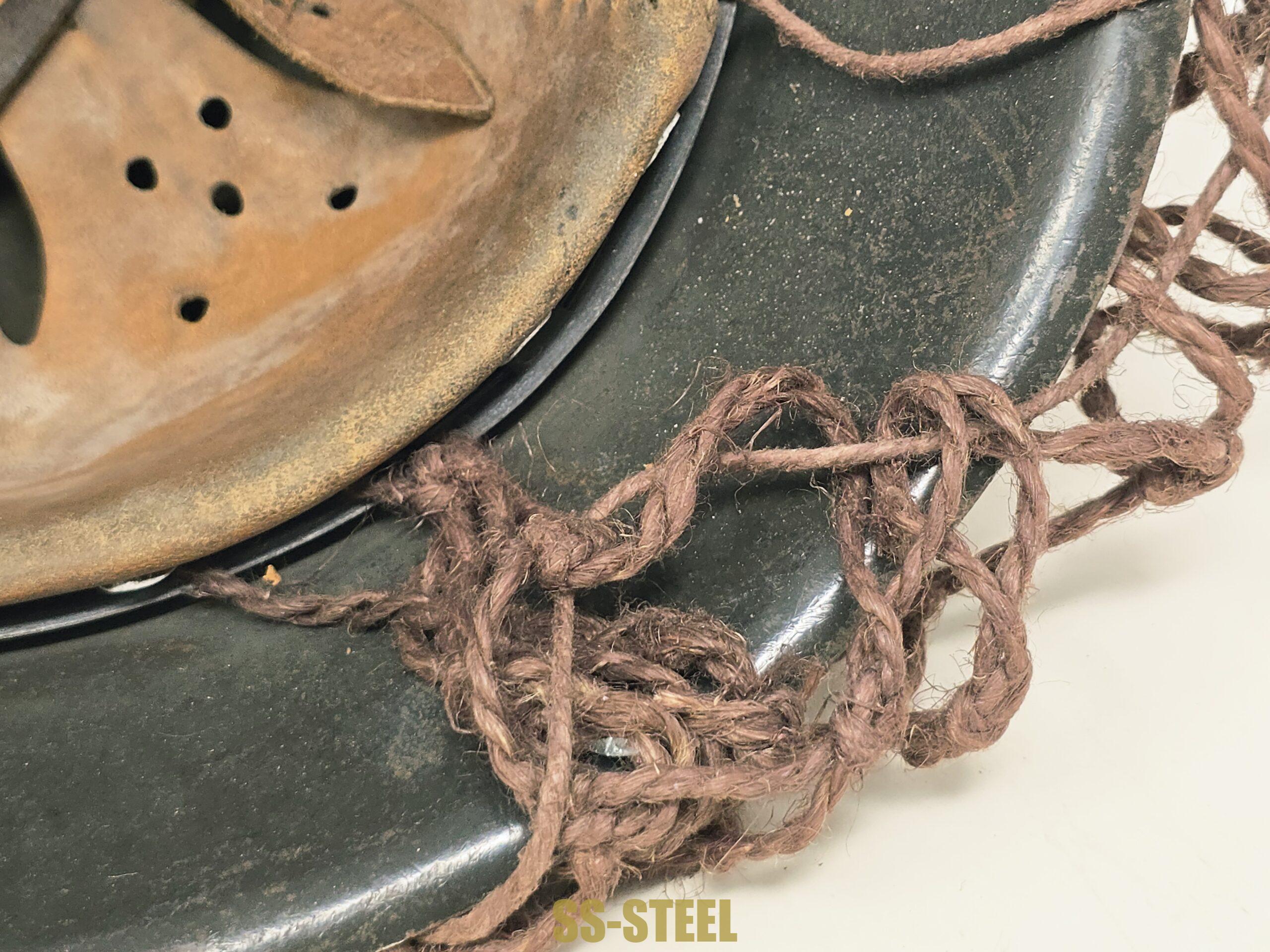 Stunning Heer Normandy Camo Netted Helmet - Image 4