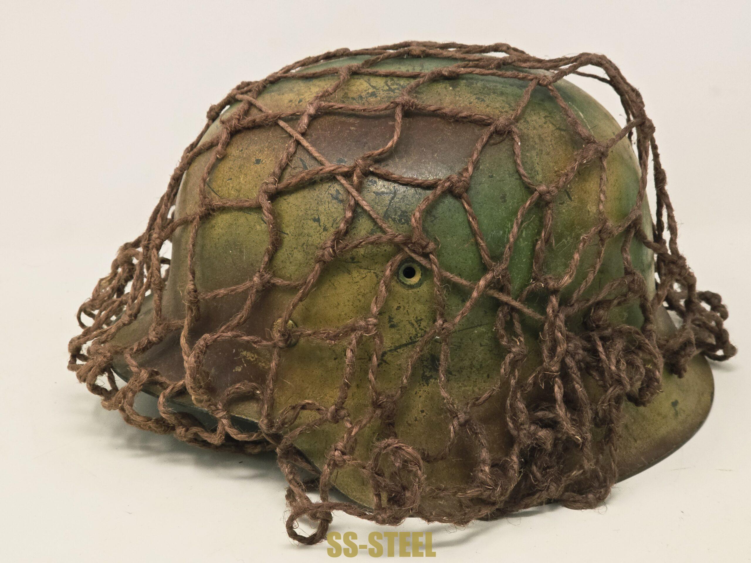 Stunning Heer Normandy Camo Netted Helmet