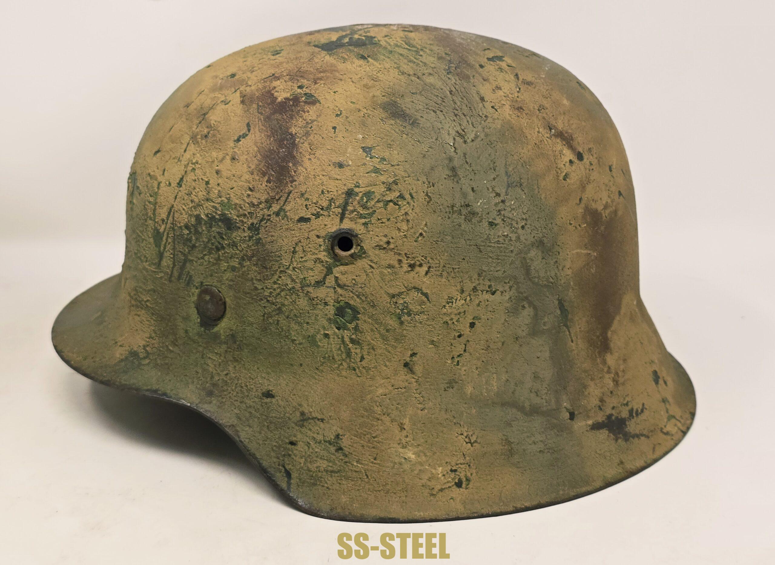 Sand Textured Camouflage M42 Heer Helmet - Image 11