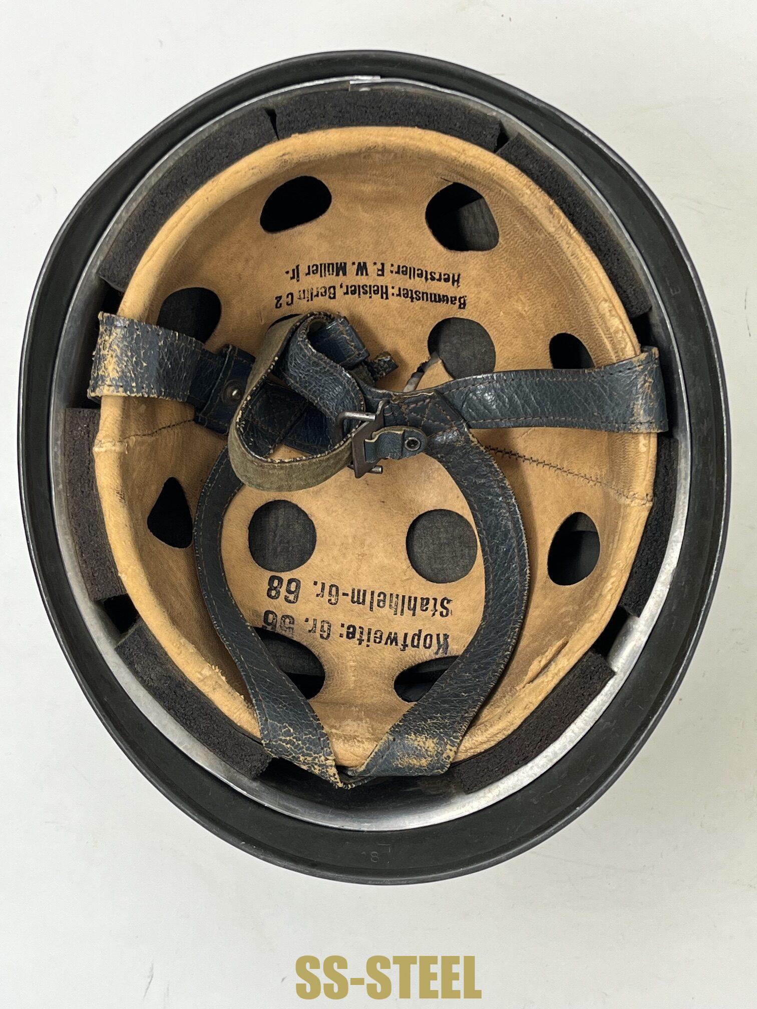 Incredible Condition, Early Spanner Single Decal FJ Helmet - Image 5