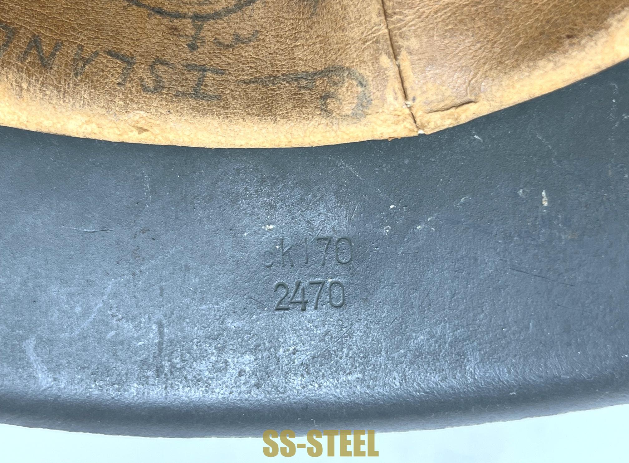 HOLD (c.j.) Huge M42 Polizei Helmet, Anzio Vet - Image 12