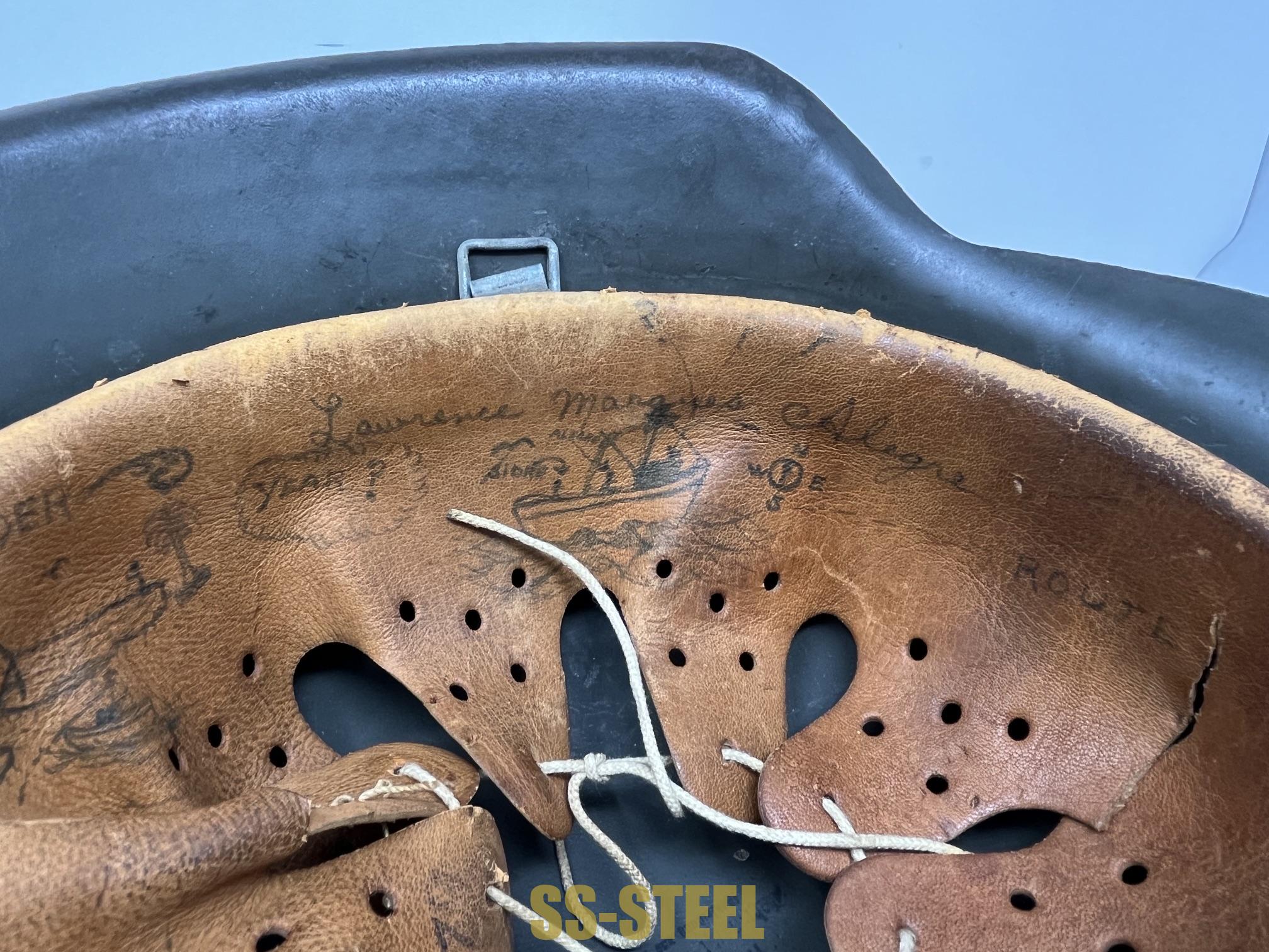 HOLD (c.j.) Huge M42 Polizei Helmet, Anzio Vet - Image 2