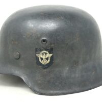 HOLD (c.j.) Huge M42 Polizei Helmet, Anzio Vet
