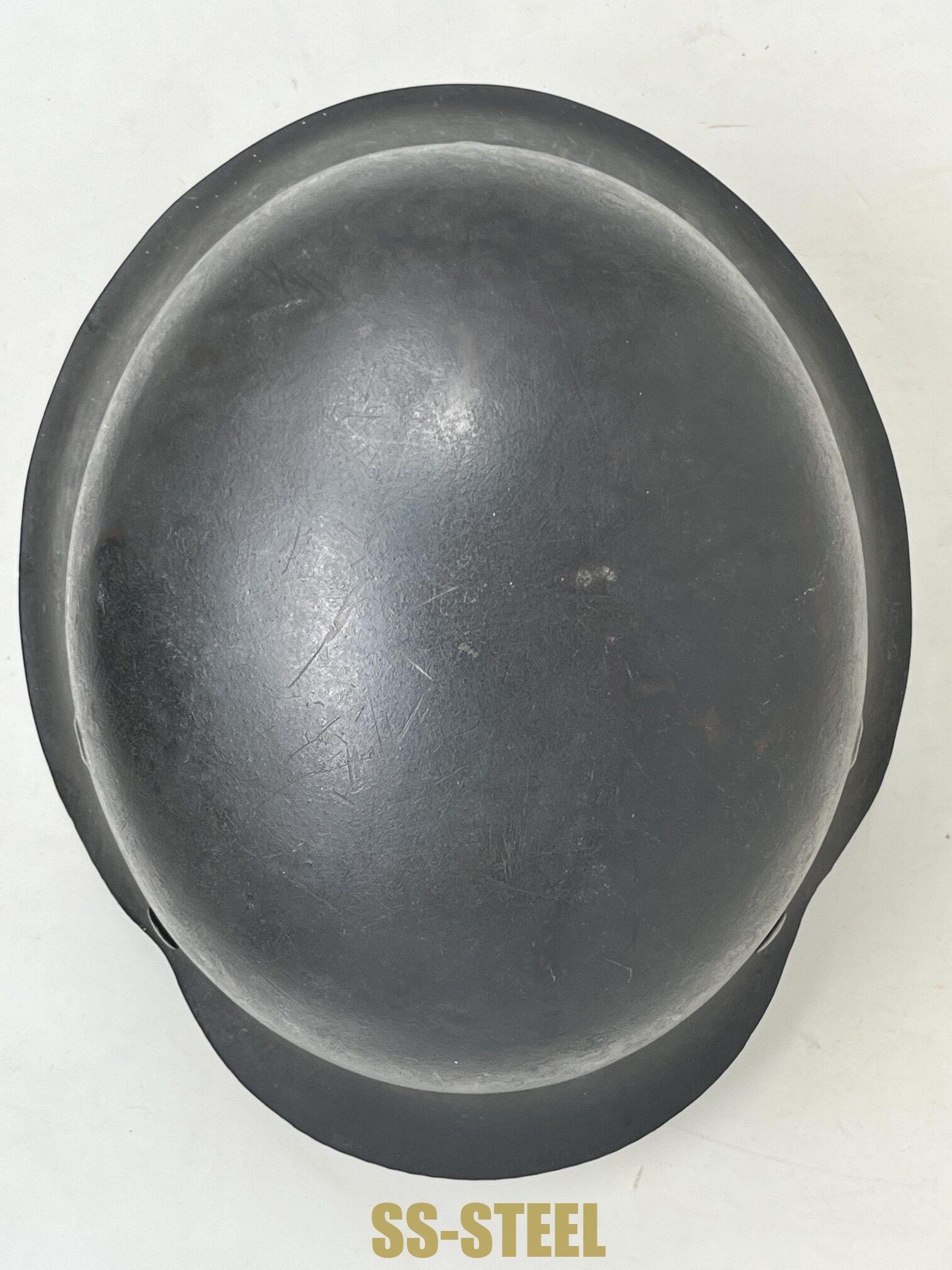 HOLD (c.j.) Huge M42 Polizei Helmet, Anzio Vet - Image 15
