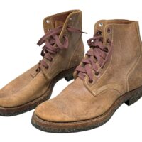WW2 USMC Marine Leather Roughout Combat Boots UNISSUED 1945 Boondocker