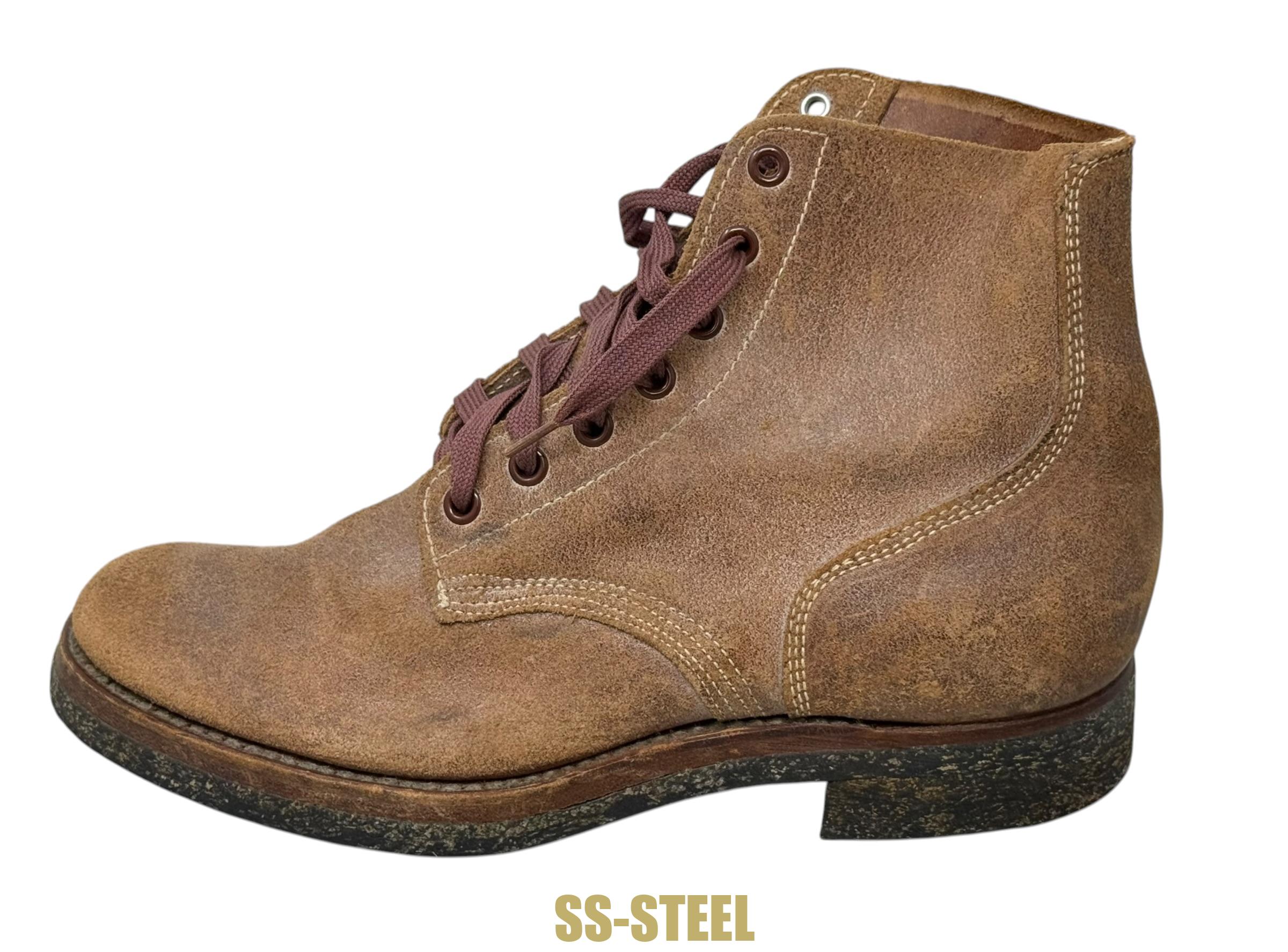 WW2 USMC Marine Leather Roughout Combat Boots UNISSUED 1945 Boondocker - Image 2