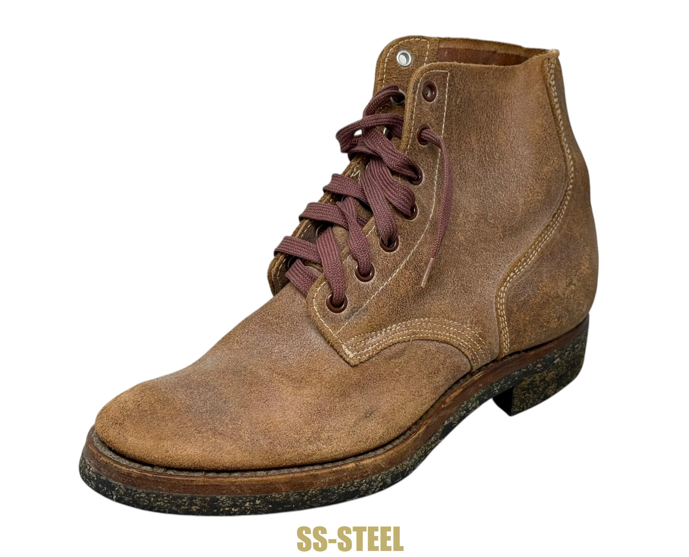 WW2 USMC Marine Leather Roughout Combat Boots UNISSUED 1945 Boondocker - Image 3