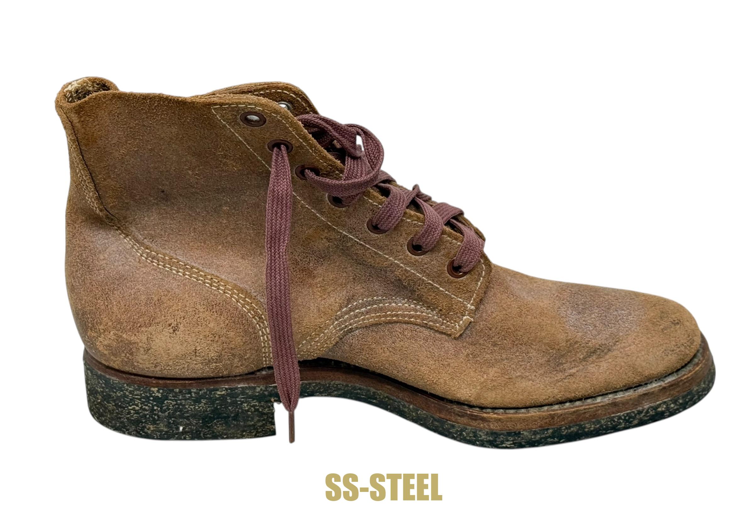WW2 USMC Marine Leather Roughout Combat Boots UNISSUED 1945 Boondocker - Image 4