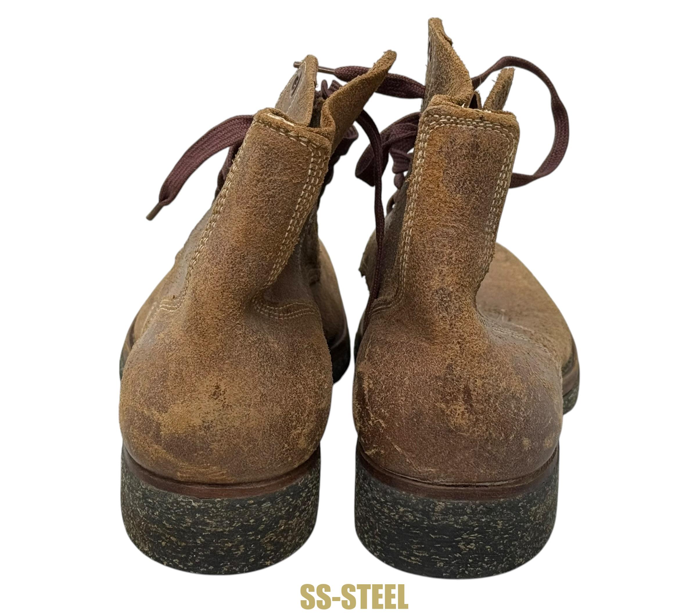 WW2 USMC Marine Leather Roughout Combat Boots UNISSUED 1945 Boondocker - Image 5