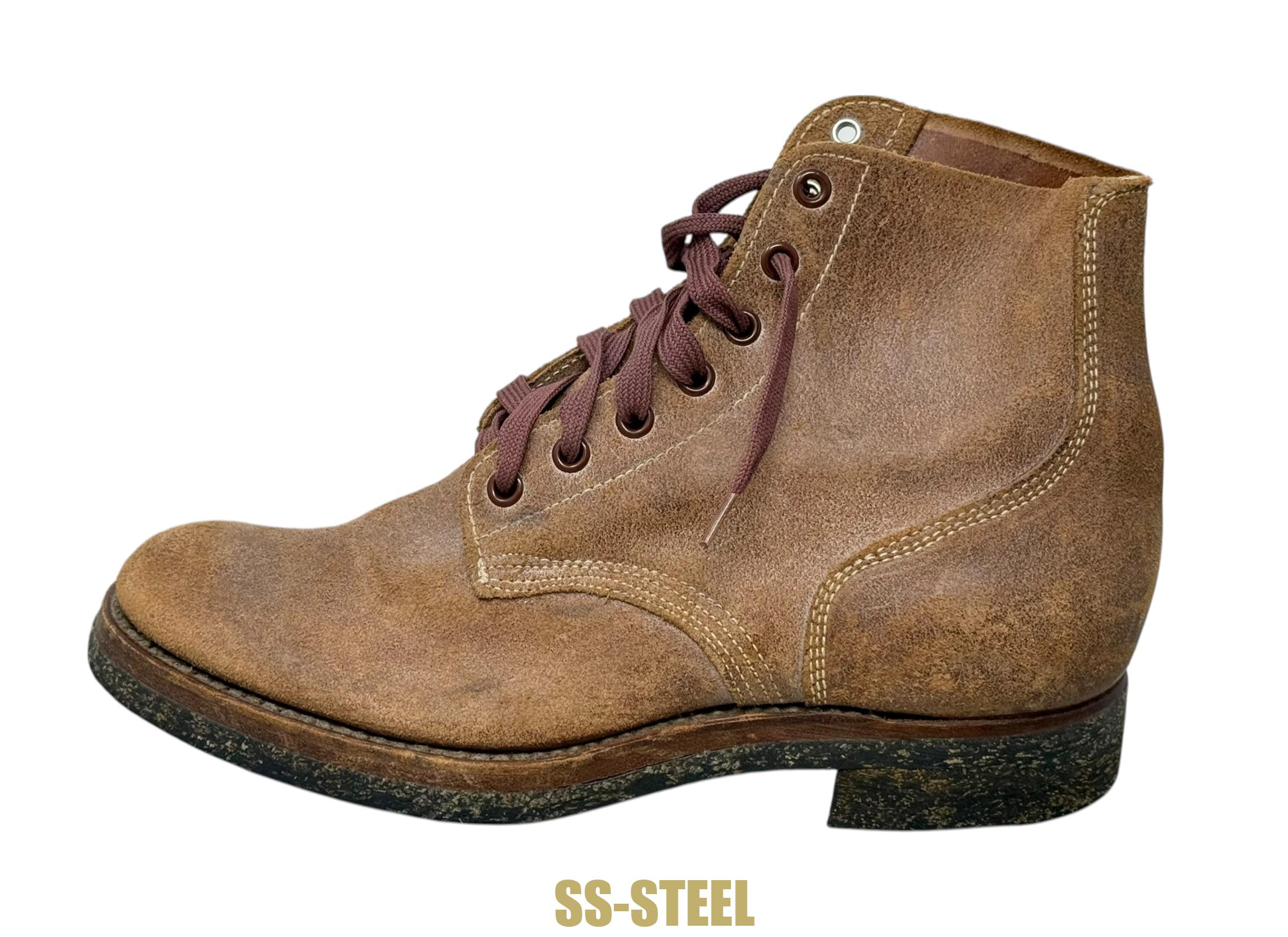 WW2 USMC Marine Leather Roughout Combat Boots UNISSUED 1945 Boondocker - Image 7