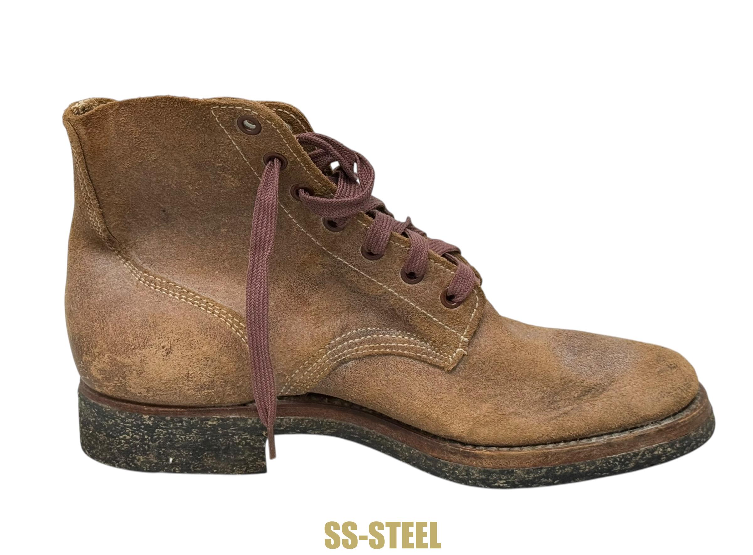 WW2 USMC Marine Leather Roughout Combat Boots UNISSUED 1945 Boondocker - Image 8