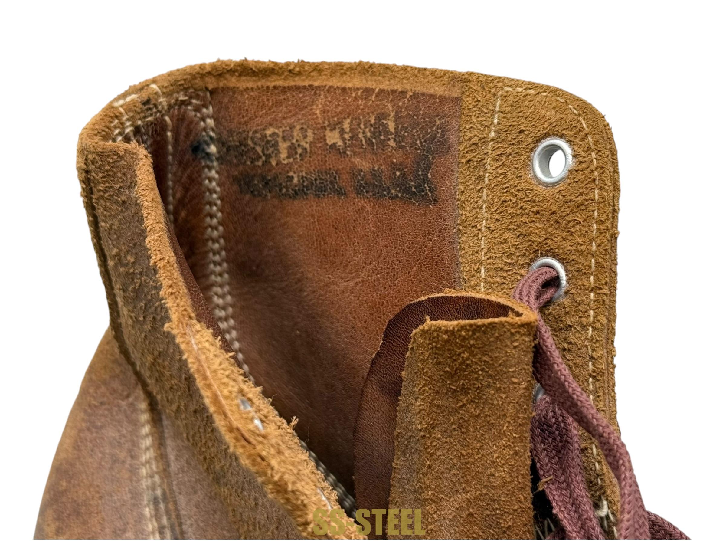 WW2 USMC Marine Leather Roughout Combat Boots UNISSUED 1945 Boondocker - Image 12