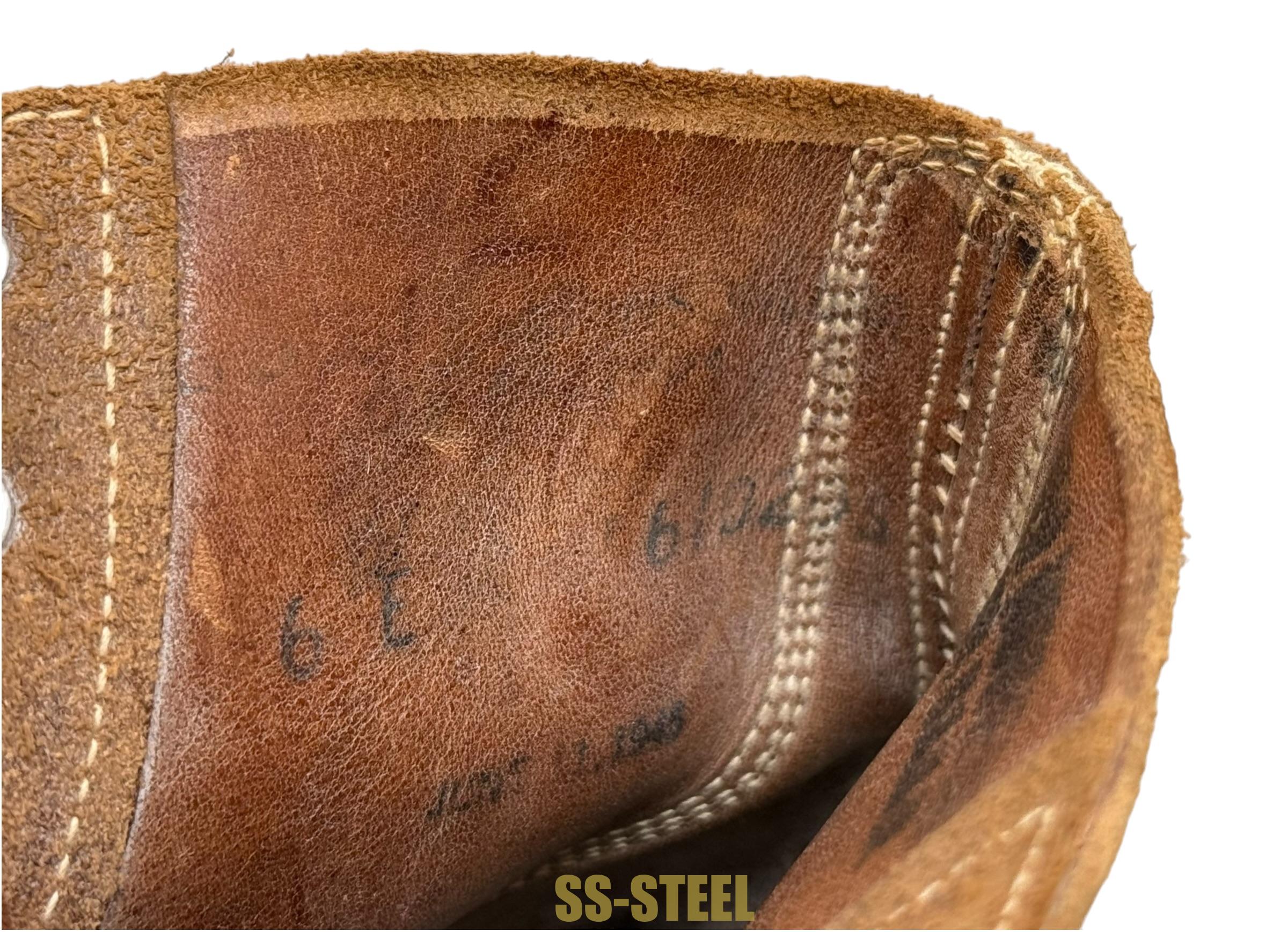 WW2 USMC Marine Leather Roughout Combat Boots UNISSUED 1945 Boondocker - Image 14