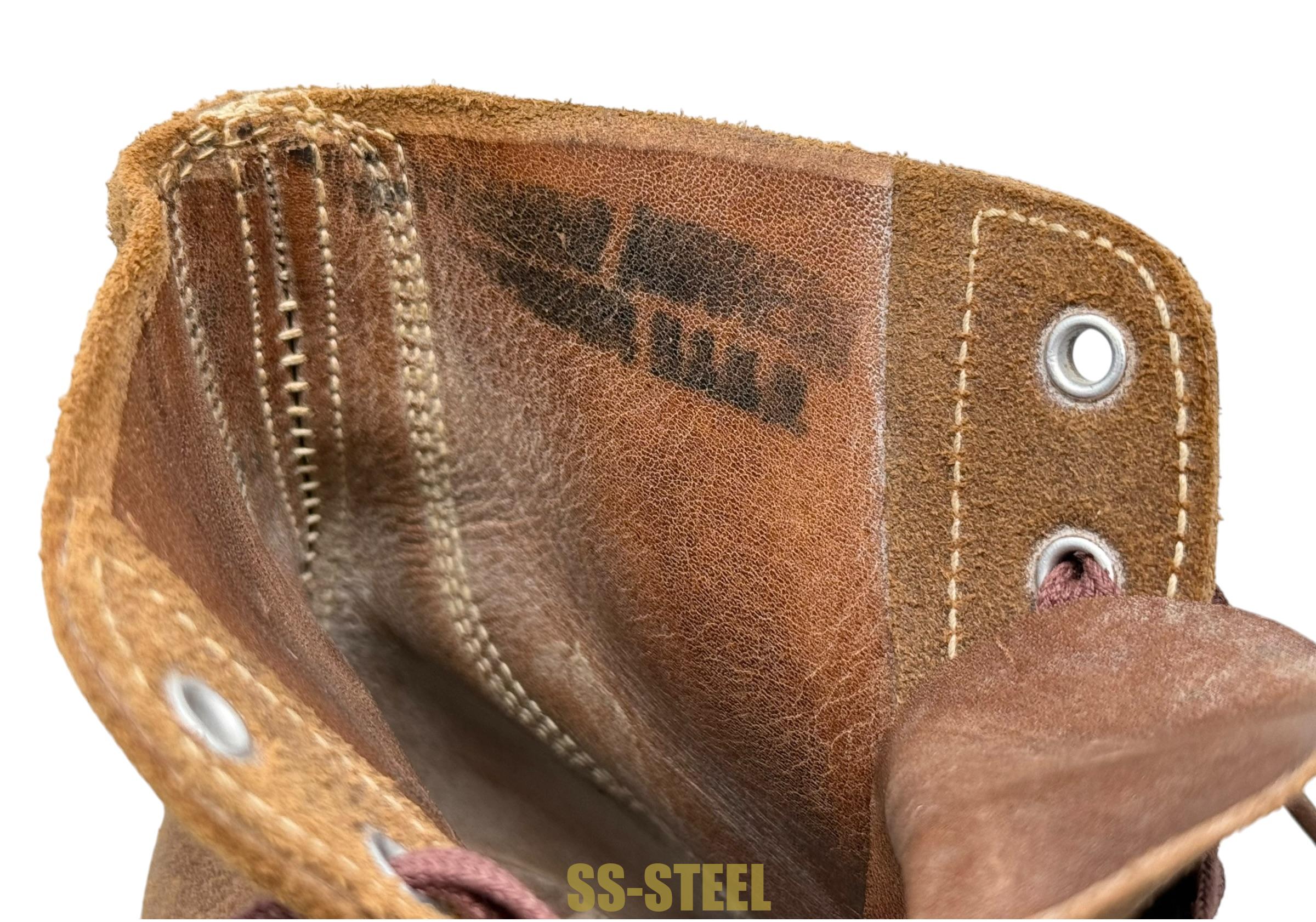 WW2 USMC Marine Leather Roughout Combat Boots UNISSUED 1945 Boondocker - Image 15