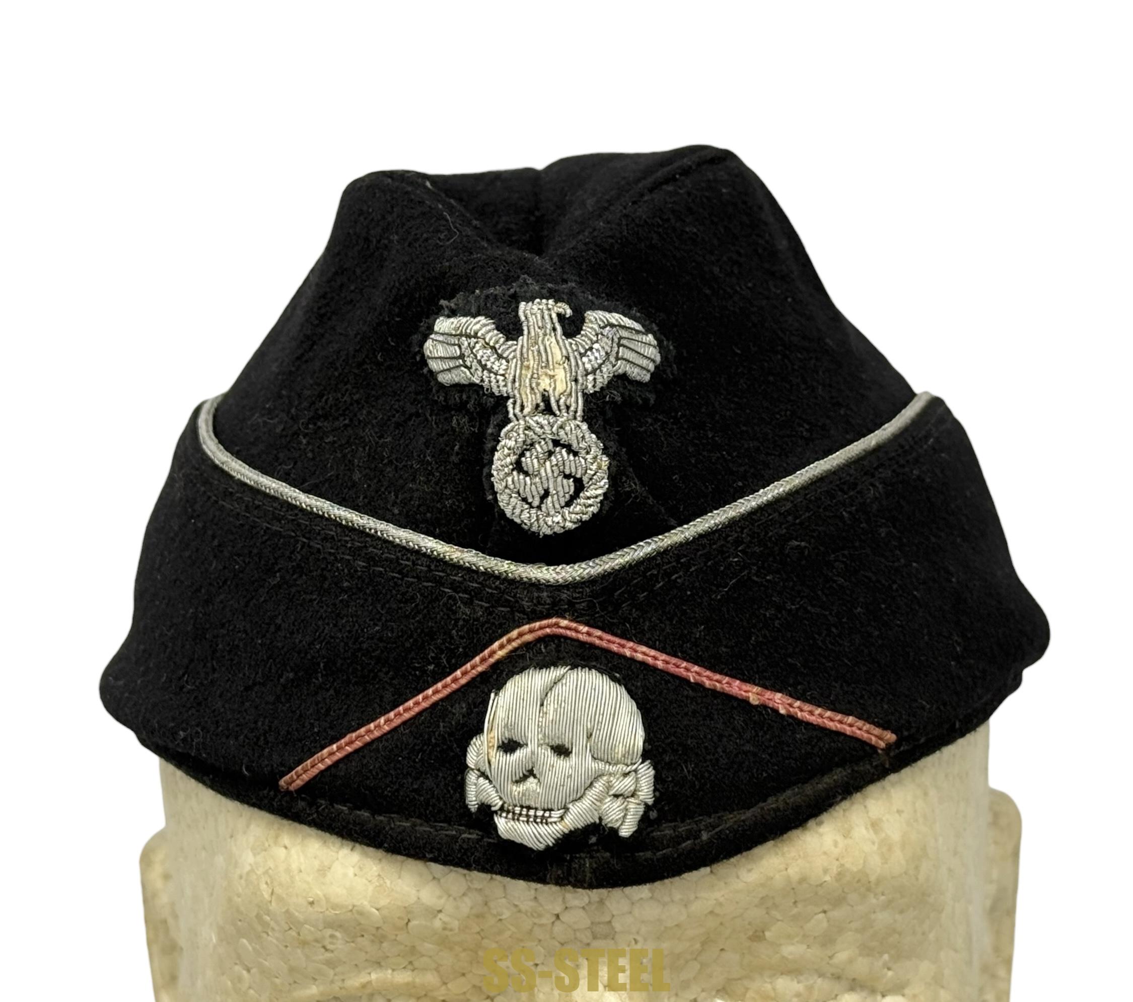 Stunning Waffen-SS Panzer Officer's Side Cap - Image 3