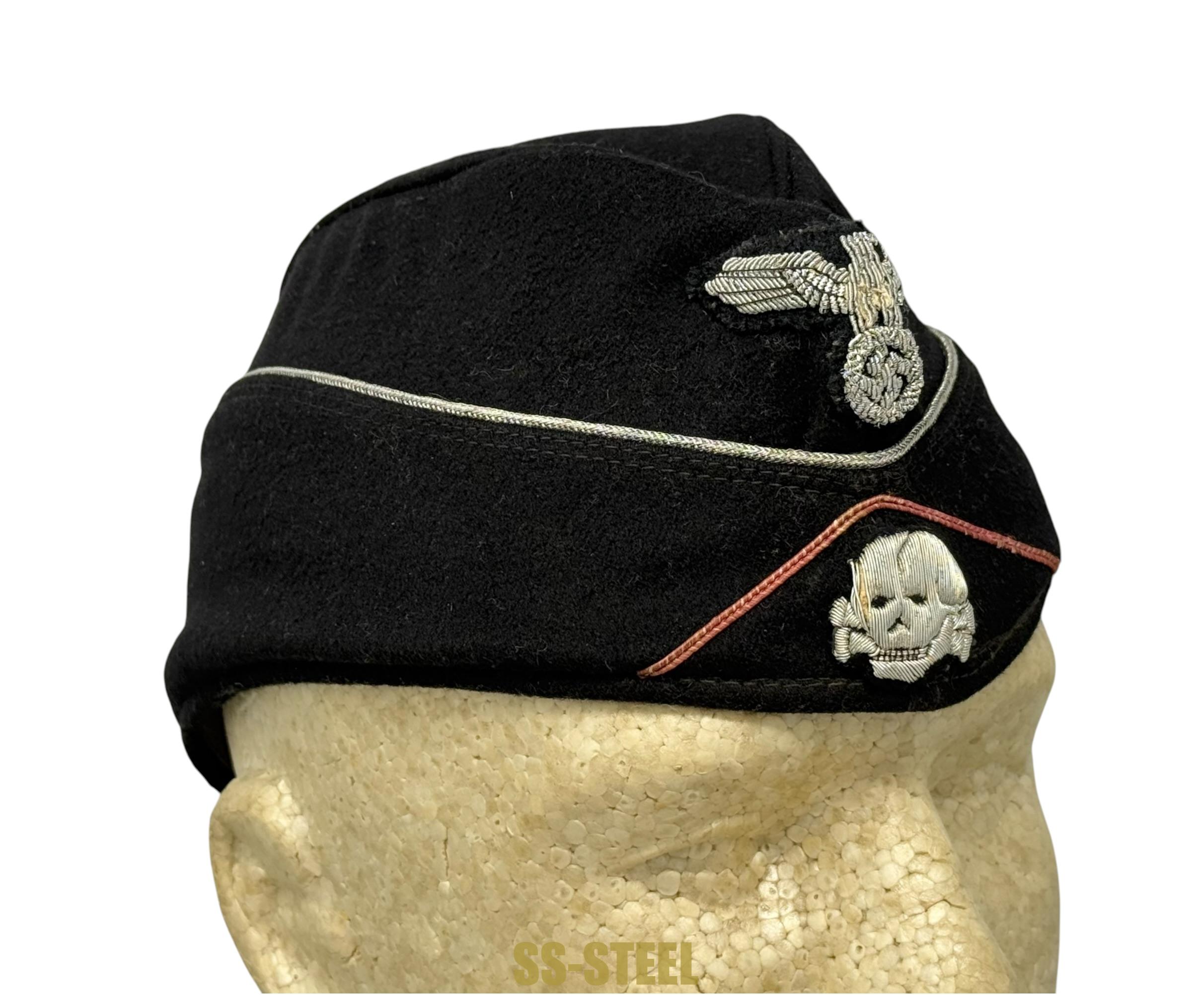 Stunning Waffen-SS Panzer Officer's Side Cap - Image 4