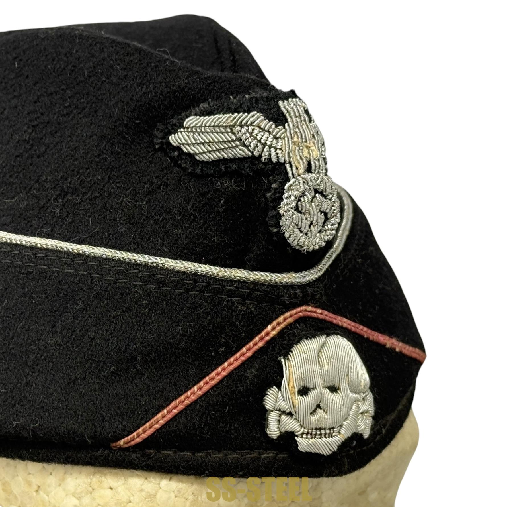 Stunning Waffen-SS Panzer Officer's Side Cap - Image 5