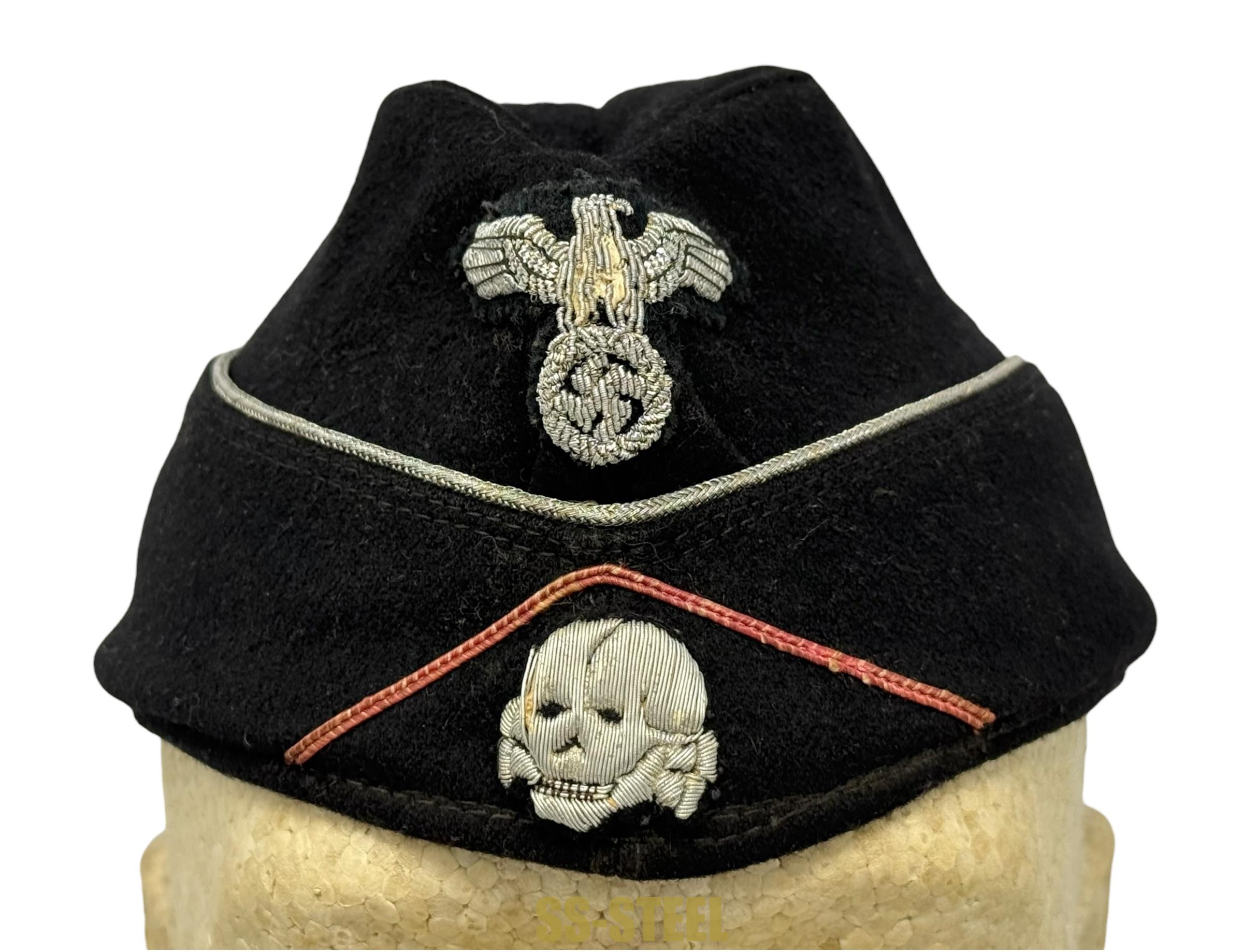 Stunning Waffen-SS Panzer Officer's Side Cap - Image 6