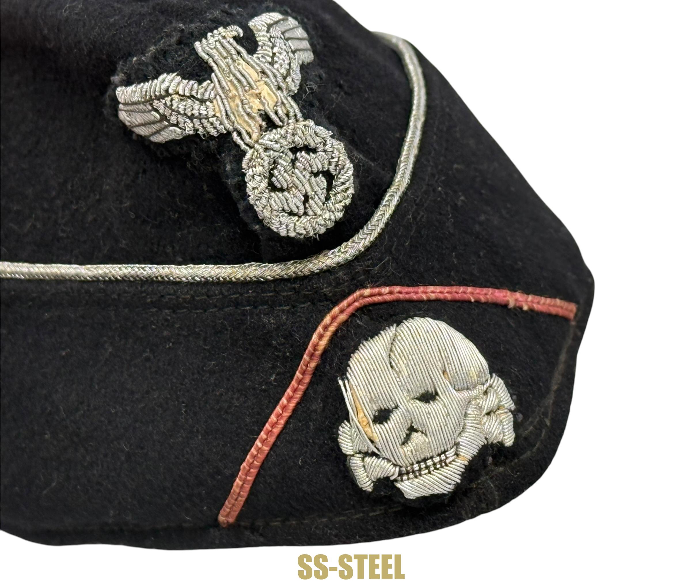 Stunning Waffen-SS Panzer Officer's Side Cap - Image 16