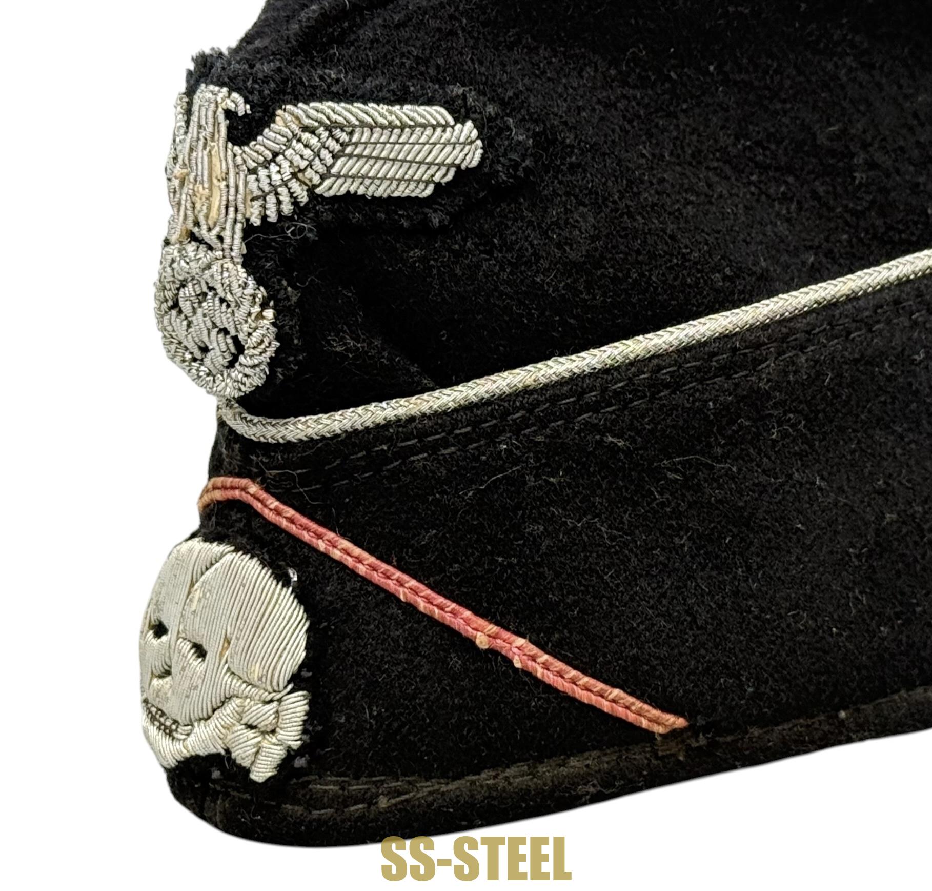 Stunning Waffen-SS Panzer Officer's Side Cap - Image 20