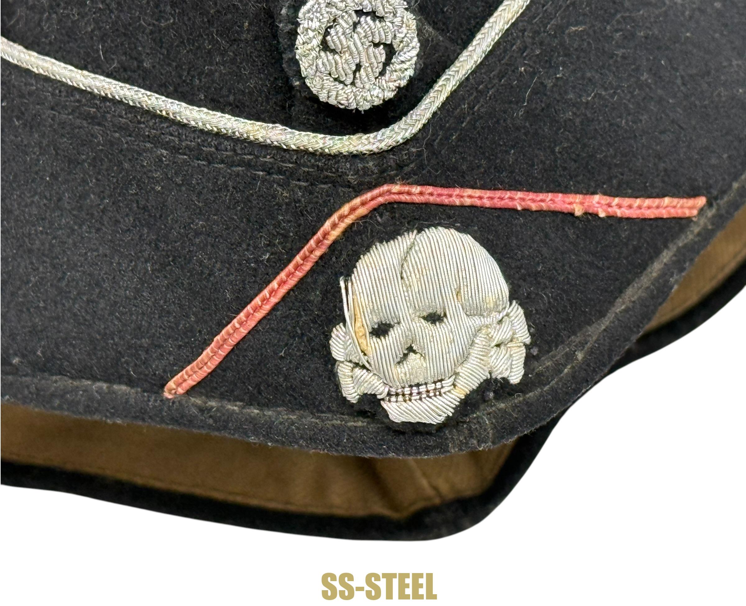 Stunning Waffen-SS Panzer Officer's Side Cap - Image 21